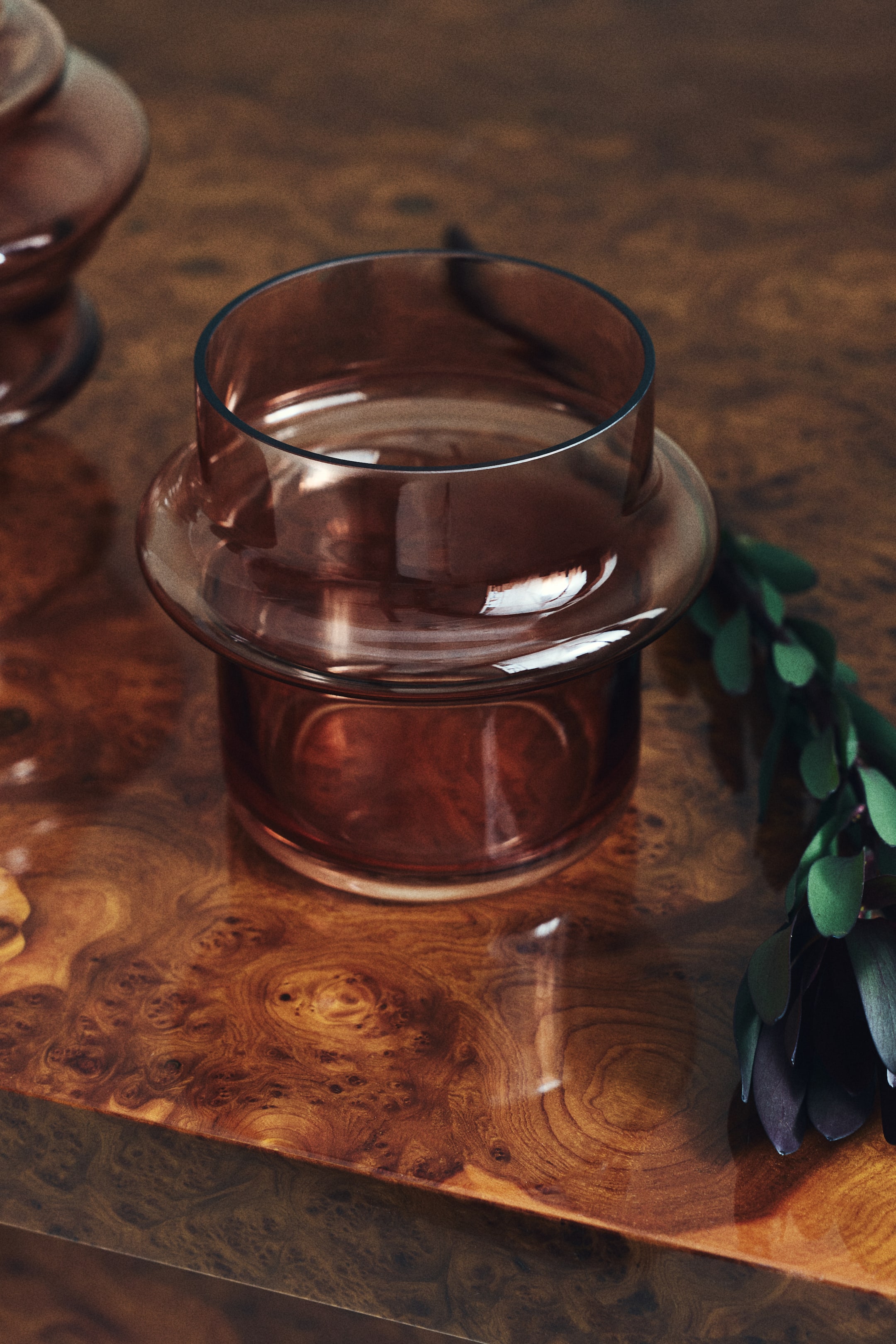 View larger image: Wide tiered glass vase - Pink | H&M CA 1