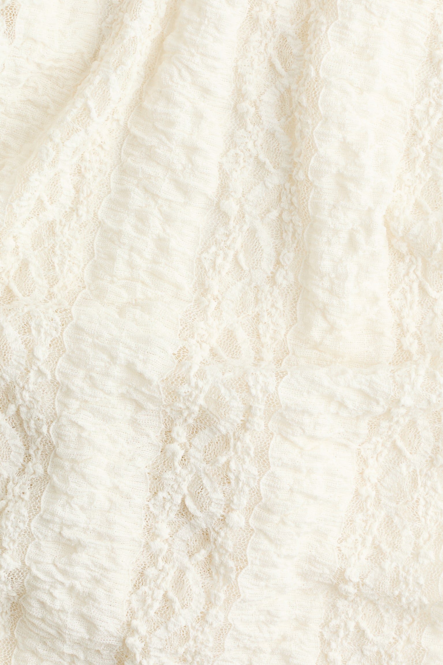 Lace beach trousers - Cream - 4