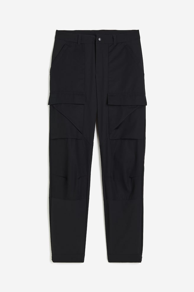 Pantalon outdoor déperlant - Noir/Vert kaki foncé - 2