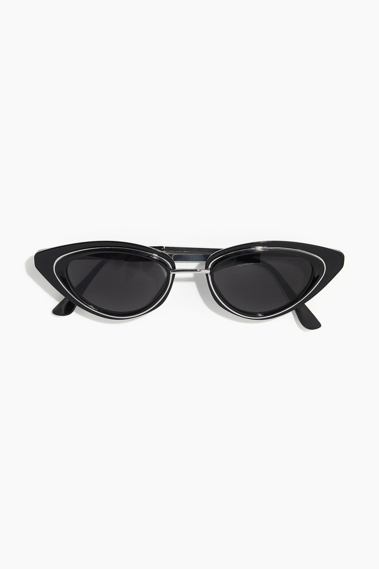 Cat-eye sunglasses - Black/Silver-coloured - 1