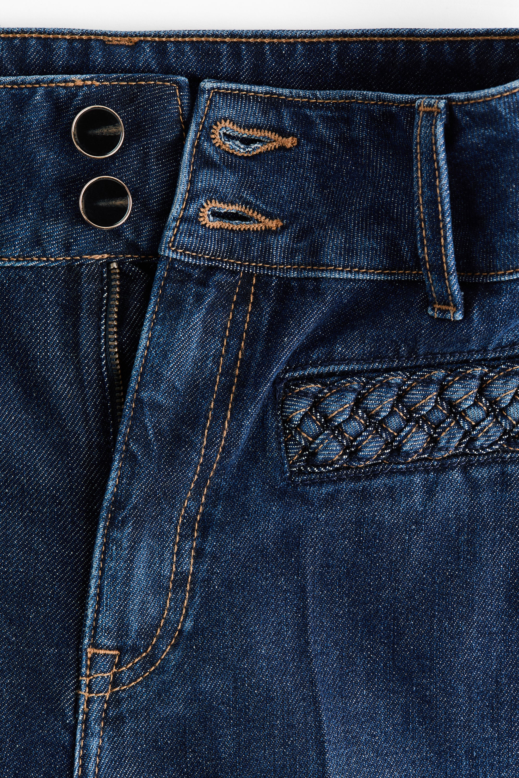 Zobacz większy obraz: Wide High Jeans - Ciemnoniebieski denim - ONA | H&M PL 2