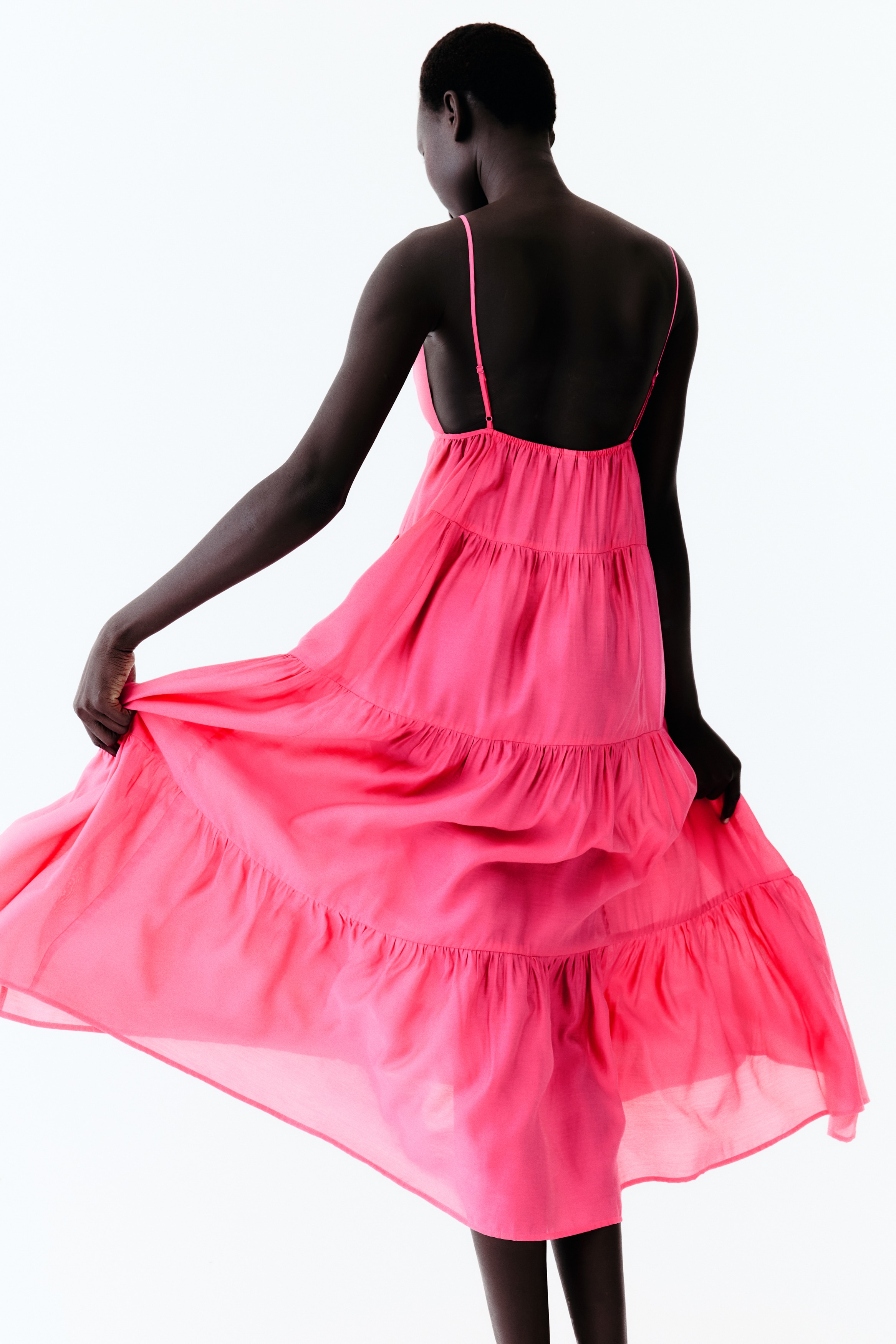 strapless open back dress Alyce Women Hot Pink Vivienne Dress