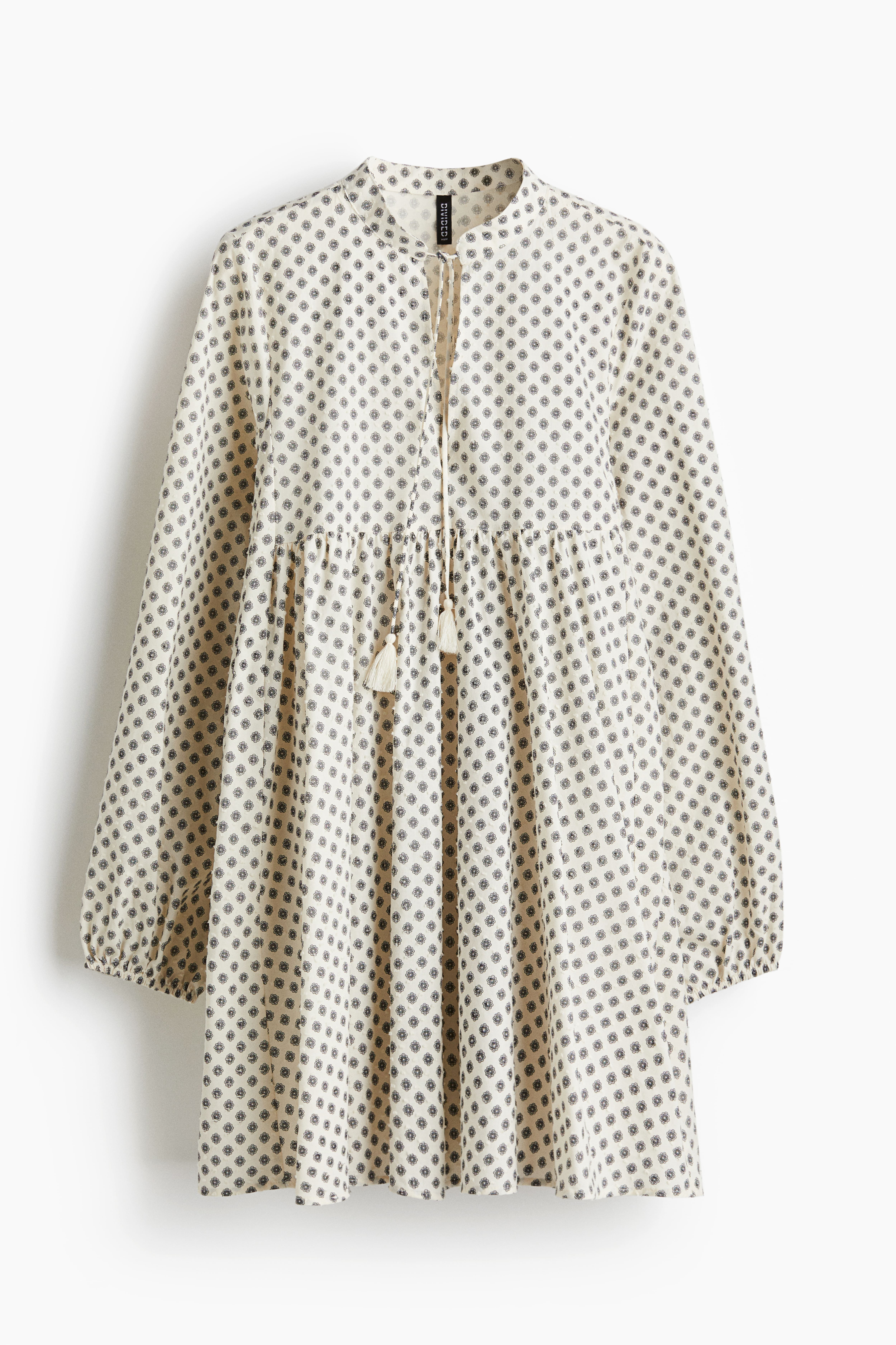 Tie-Detail Cotton Dress