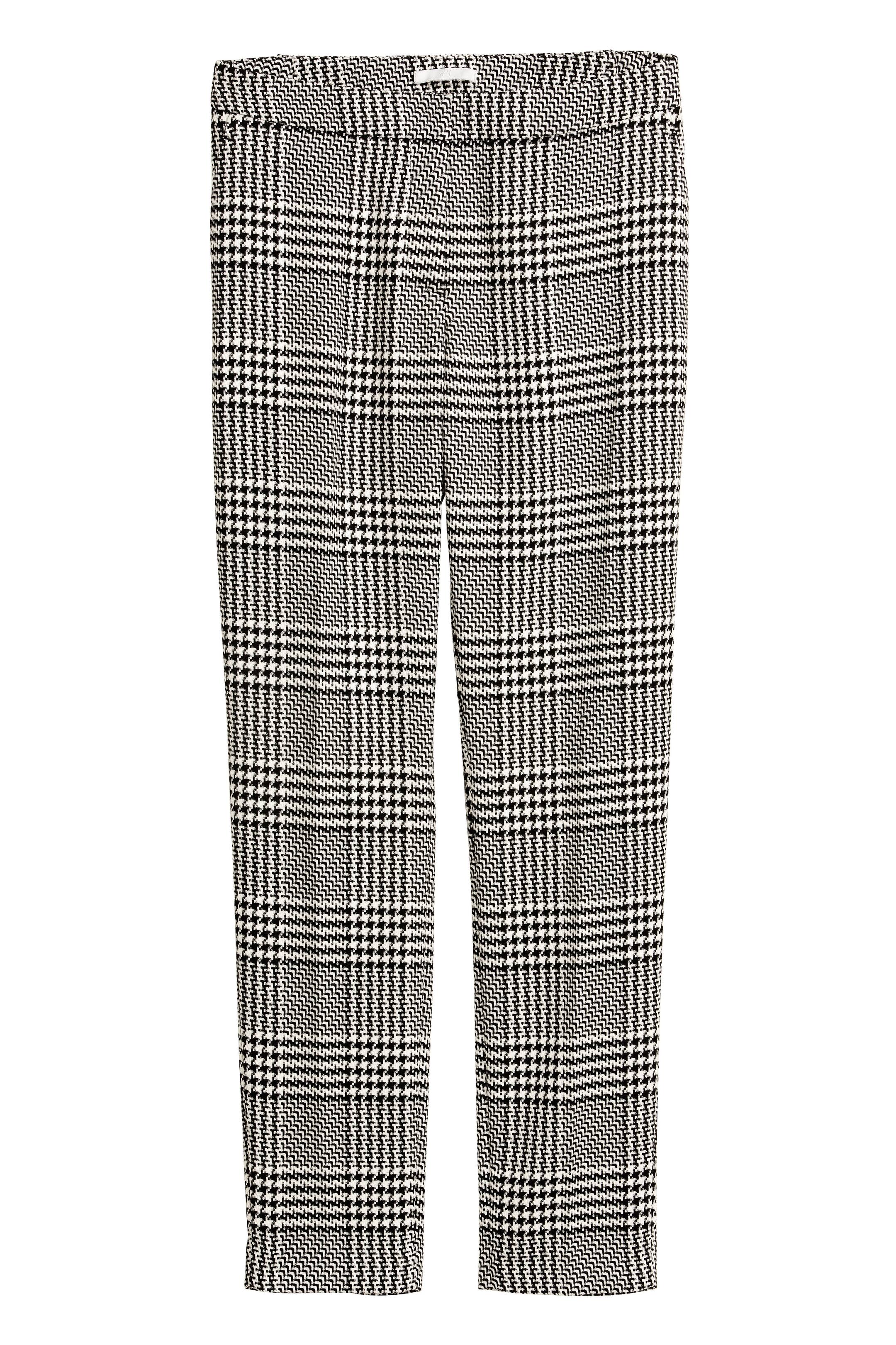 View larger image: Suit trousers - Black/White checked - Ladies | H&M GB 1