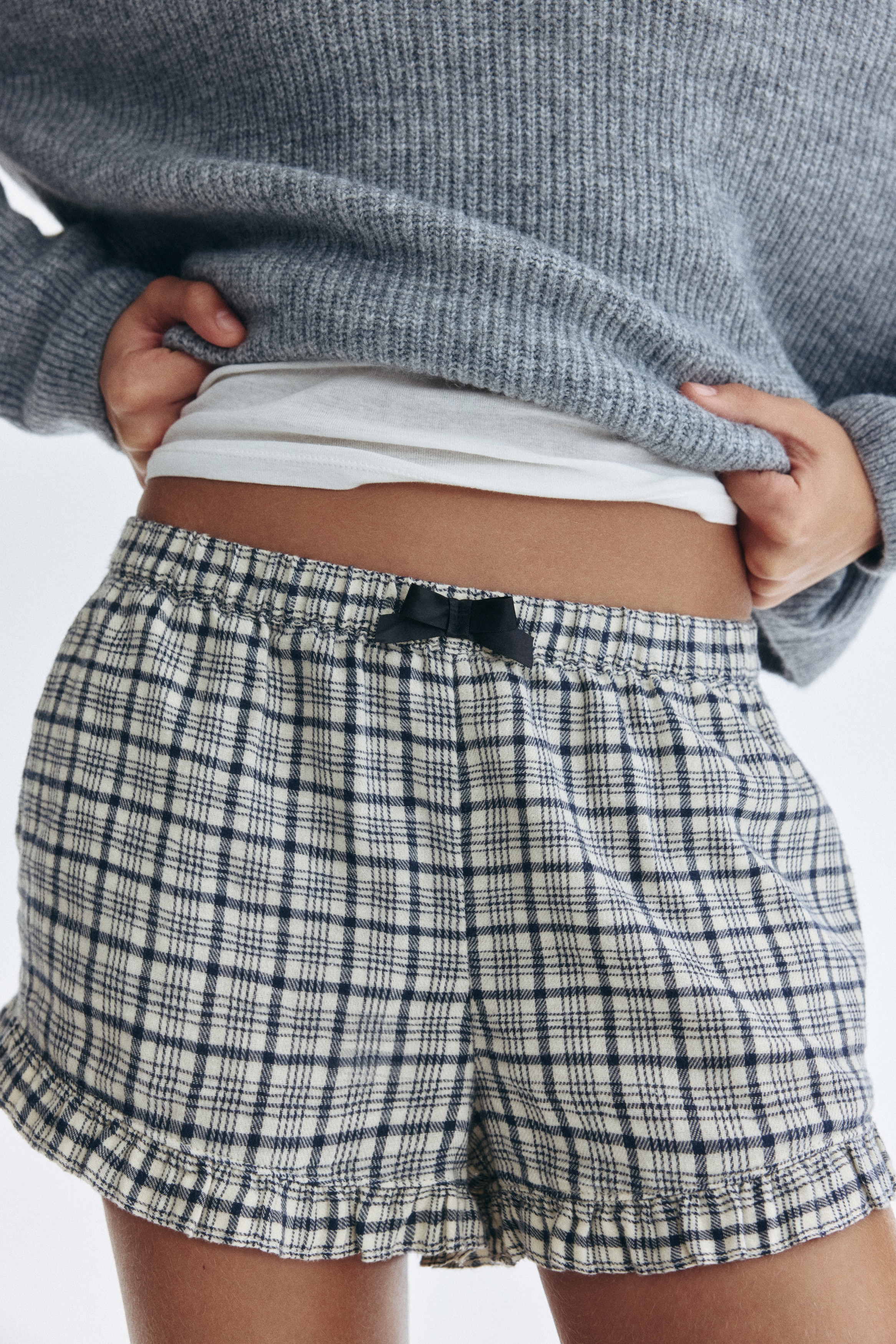 Cotton twill shorts