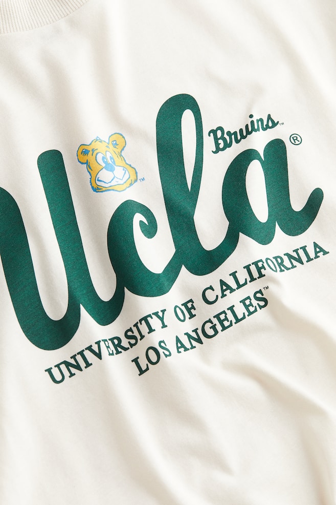 Oversized T-shirt med tryk - Lys beige/UCLA/Sort/Formula 1/Sort/The Who/Gråmeleret/Berkeley University/dc/dc/dc - 4