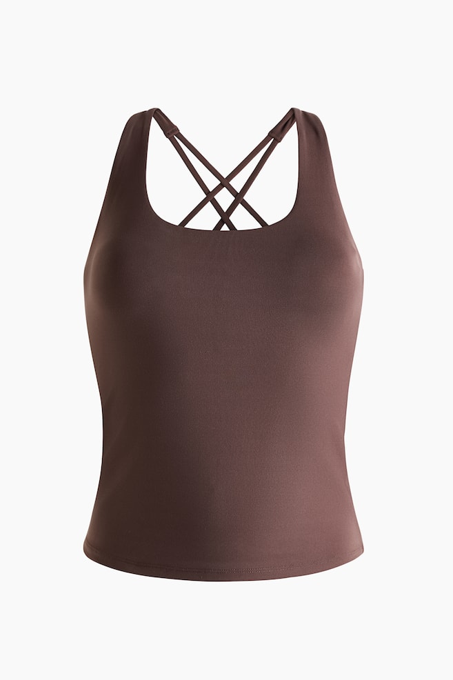 Sports Tank Top with SoftMove™ - Choco mocha/Black/Navy blue/Warm brown/Lilac/White/Chocolate plum - 1