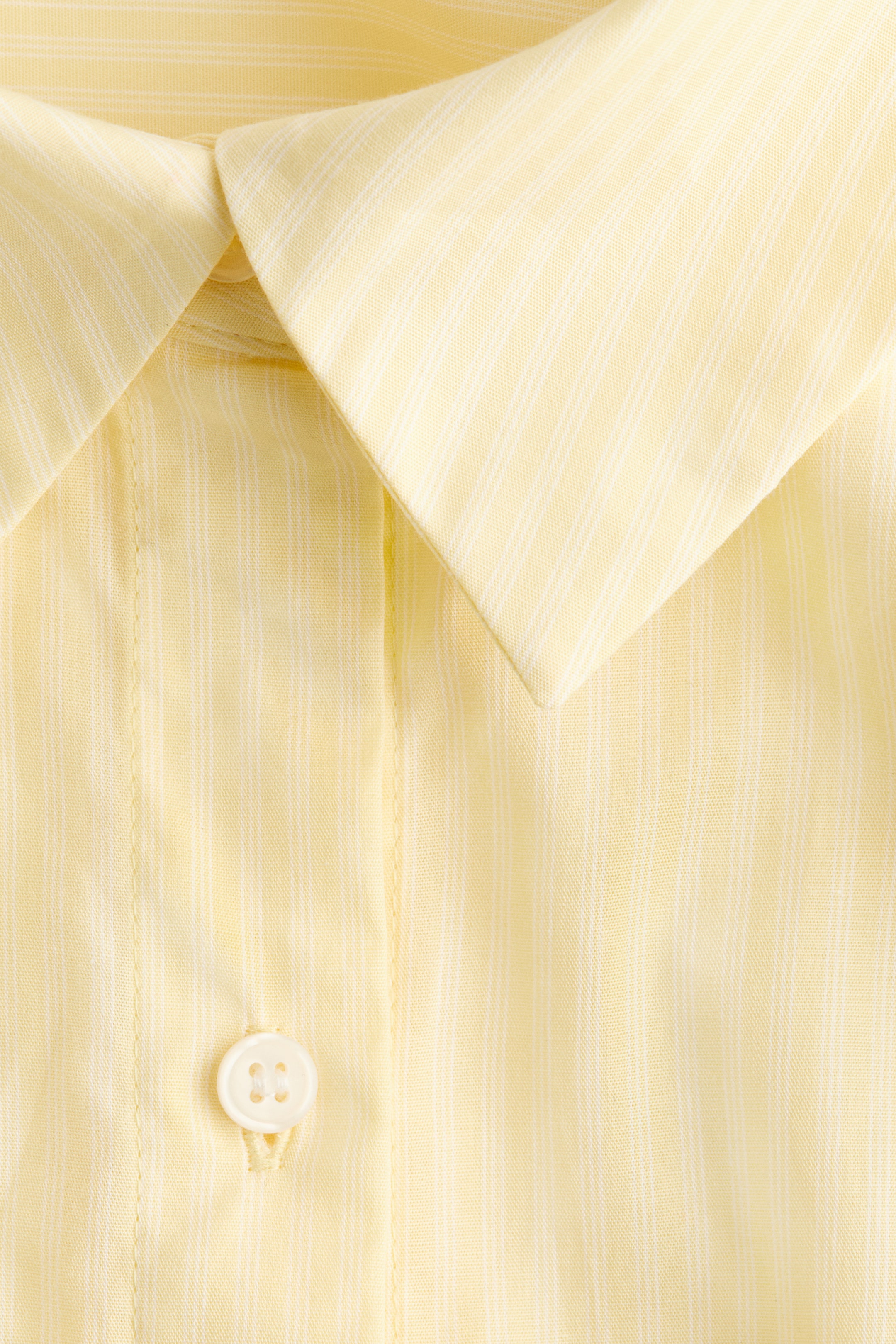 View larger image: Waisted poplin shirt - Yellow/Striped - Ladies | H&M IN 2