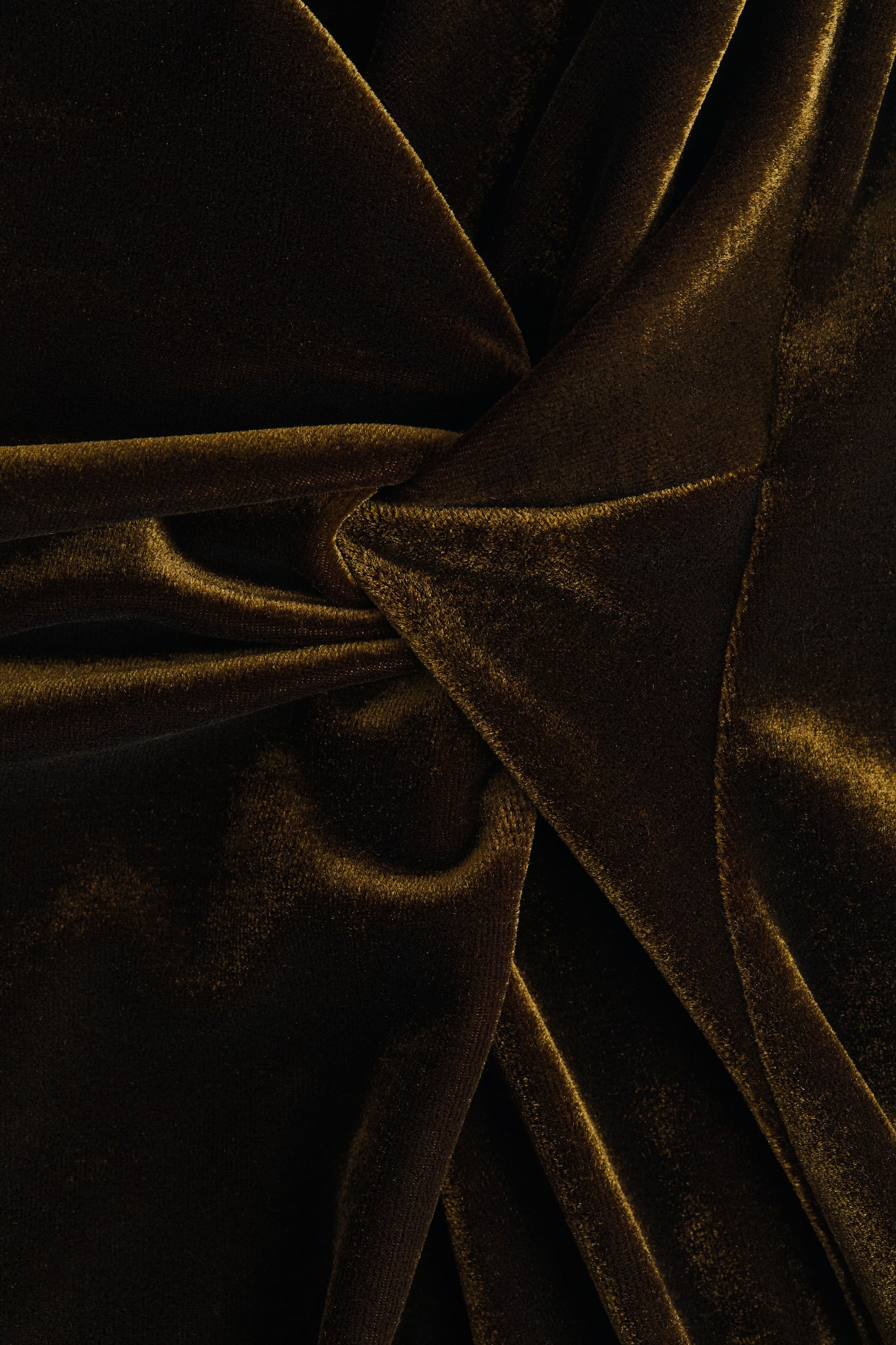 Jurk met gedraaid detail - Donkergroen/Donkerbruin/Zwart/glitters/Zwart - 3