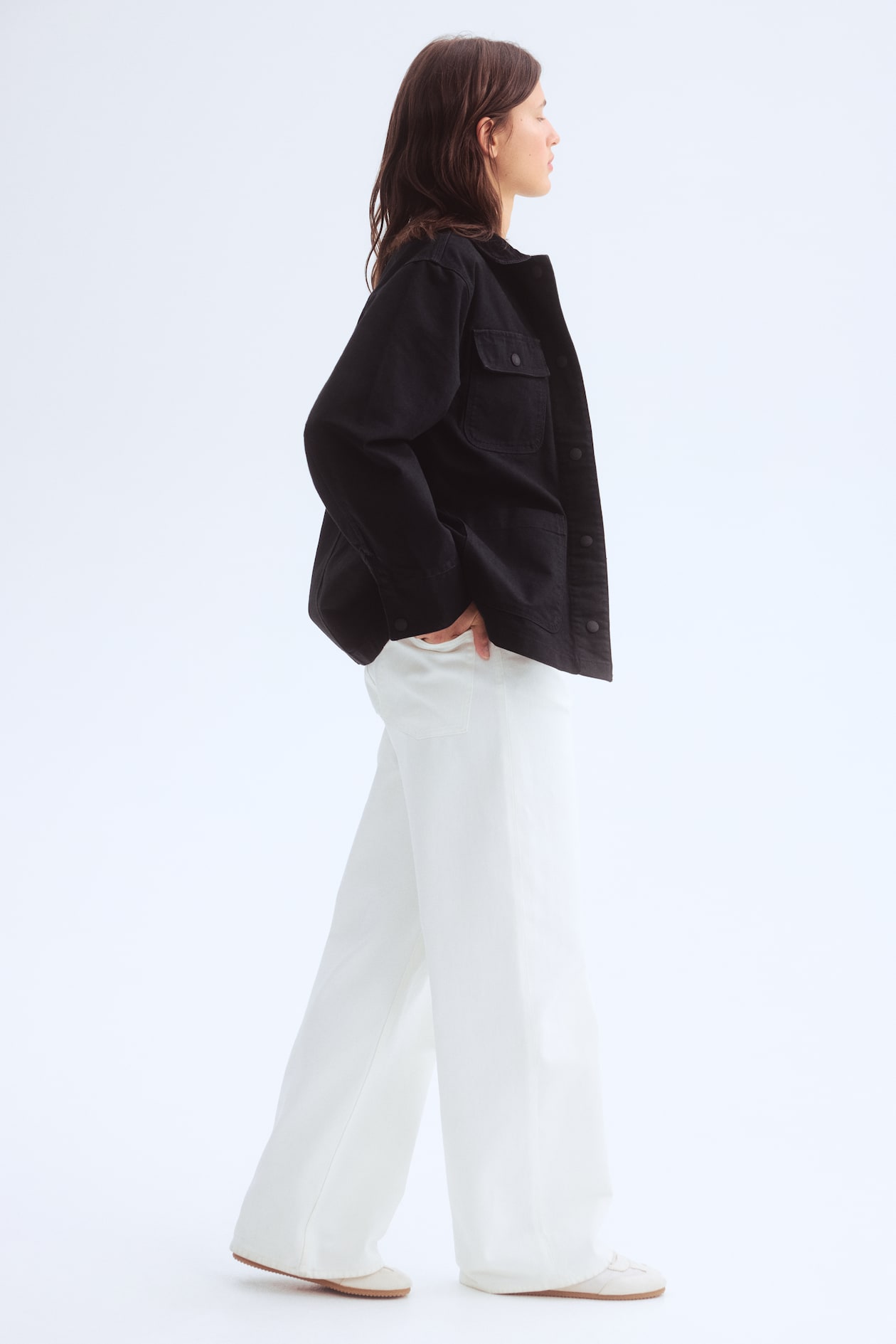 Jacket with Corduroy Collar - image 2