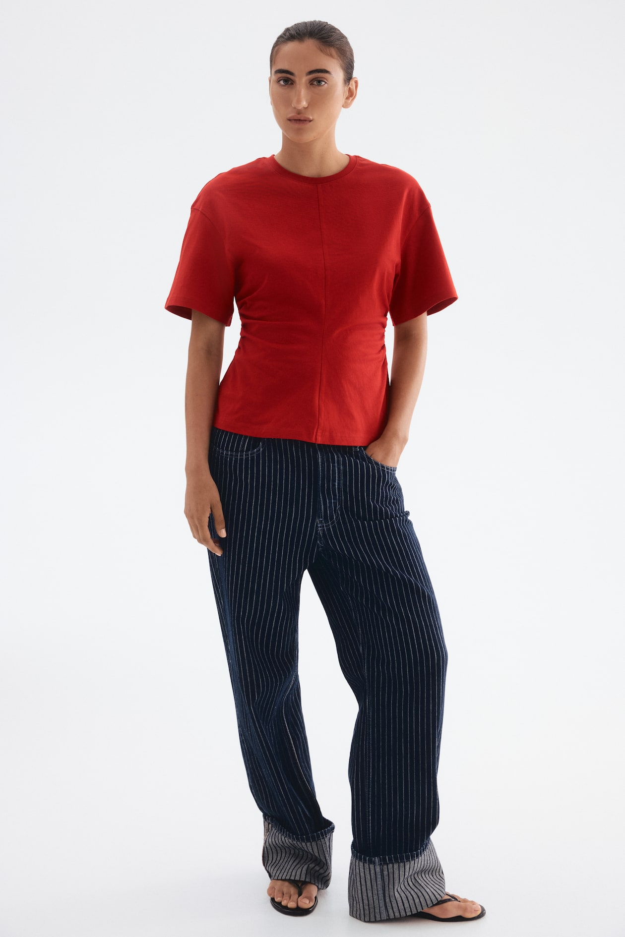 T-shirt cintré - Rouge - FEMME | H&M FR