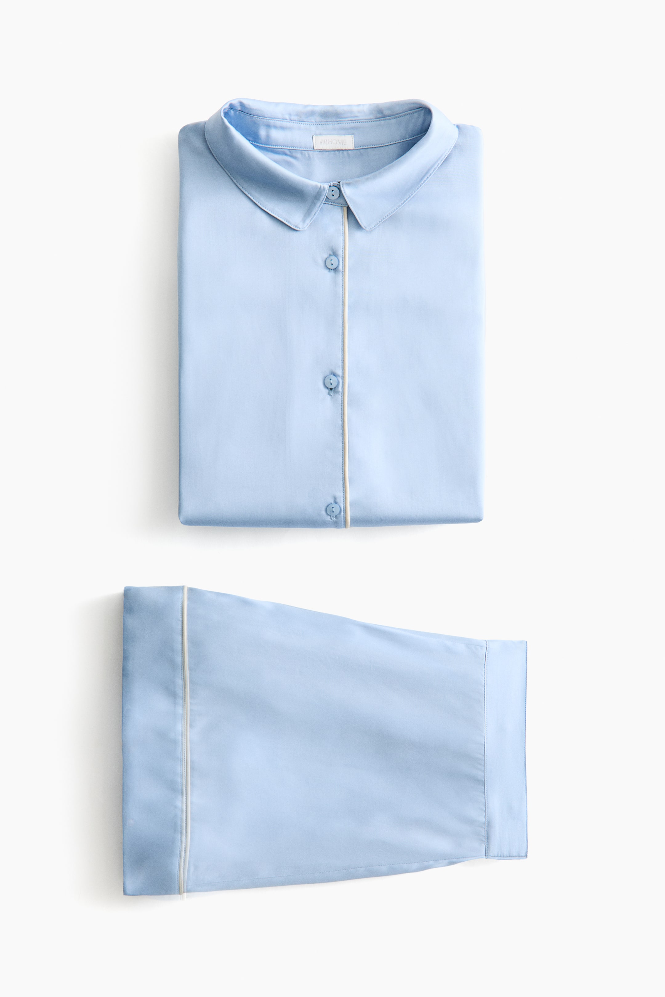 Voir une image plus grande: Pyjama en satin - Bleu clair - Home All | H&M CA 2