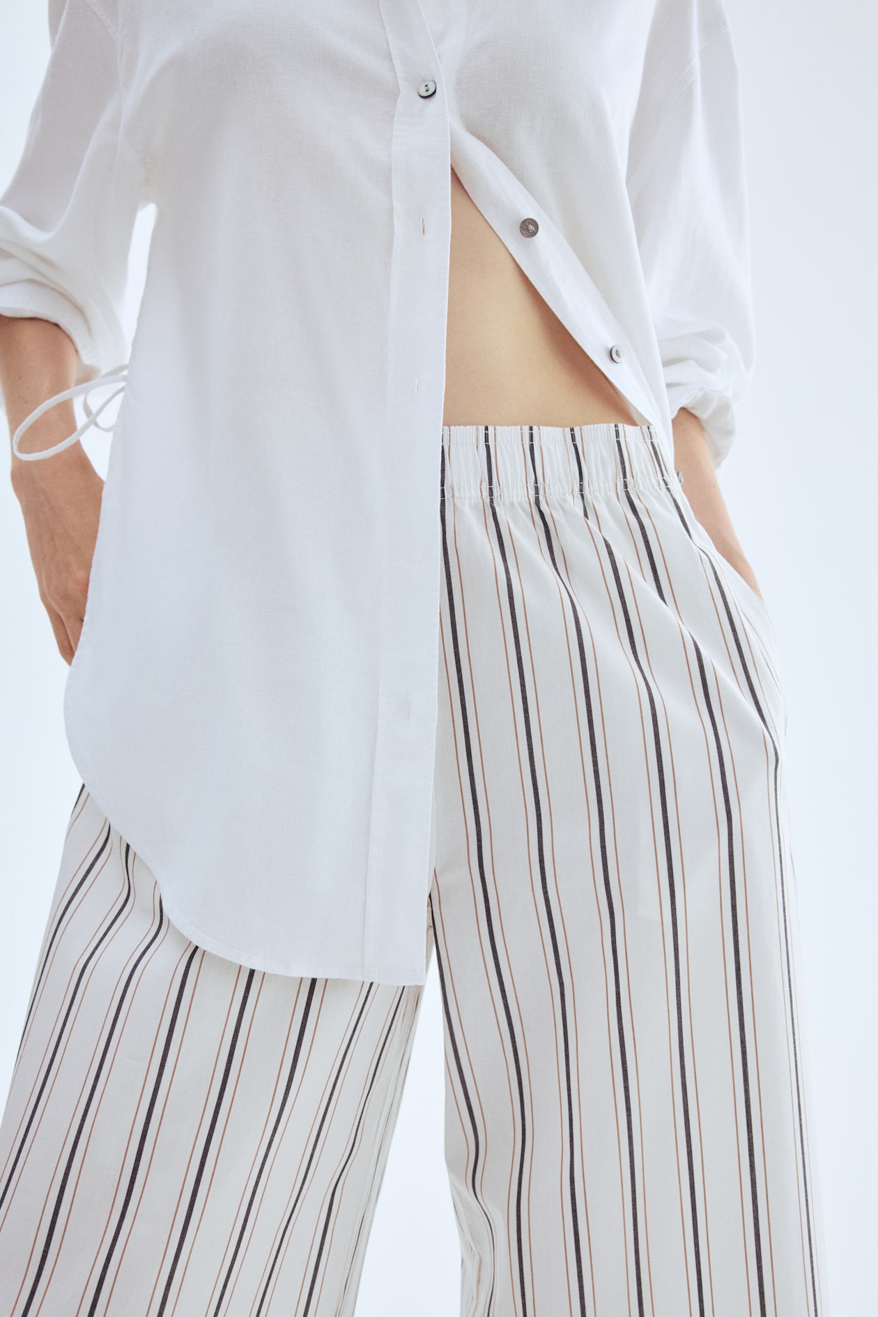 Ankle-Length Cotton Pants - image 2