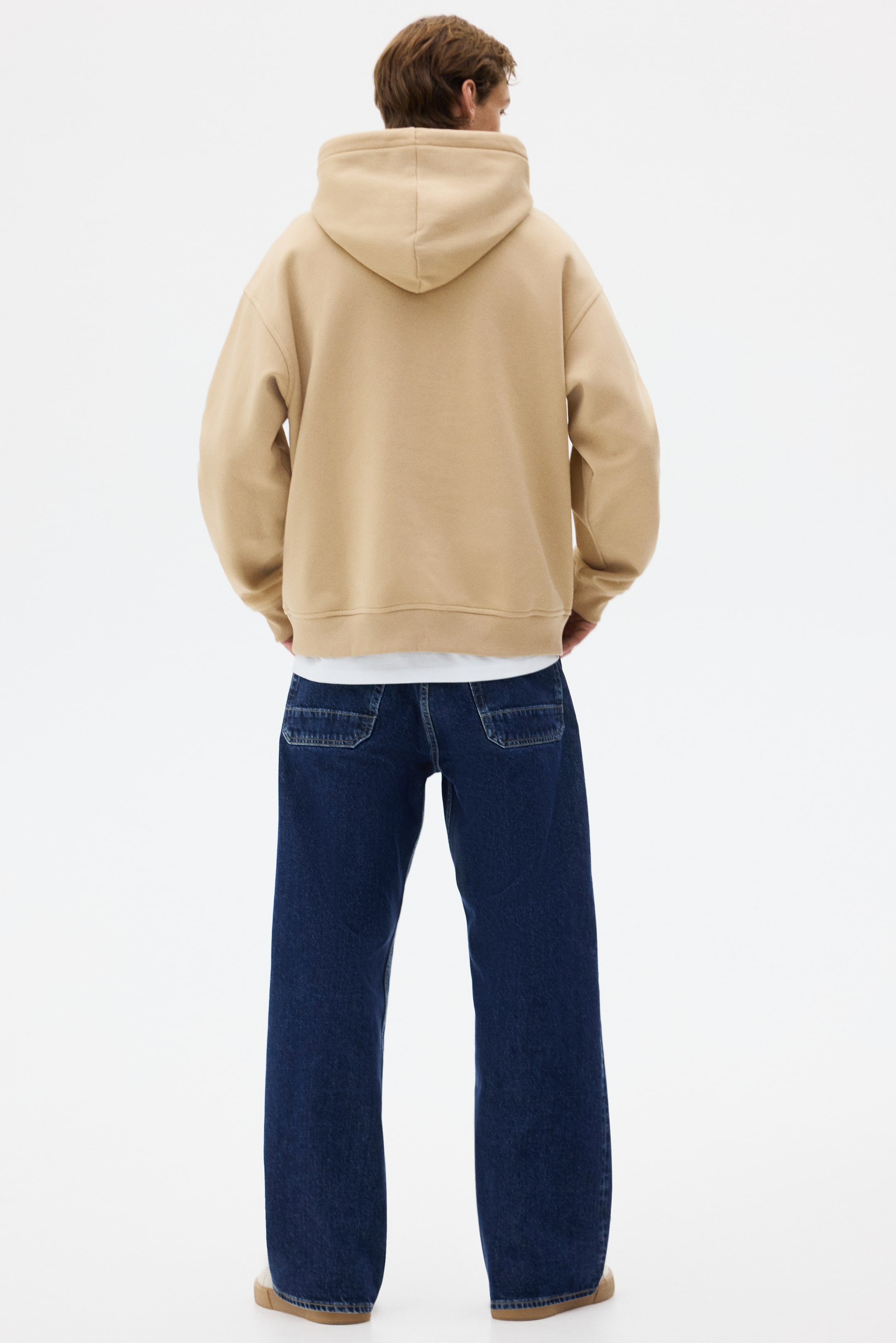 View larger image: Loose Fit Hoodie - Beige - Men | H&M US 4