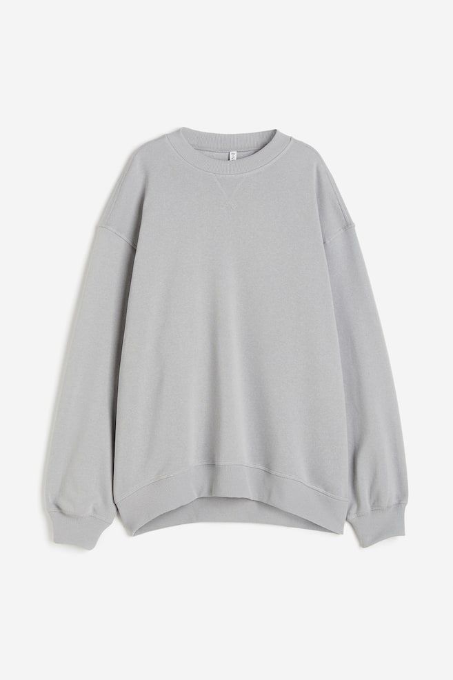 Oversized sweatshirt - Lys grå/Sort/Lys gråmelert/Mørk grå/dc/dc/dc/dc/dc/dc - 2