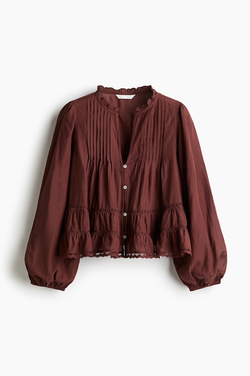 H&m Blusa De Tirantes Con Volantes H&m Blusas Negras De