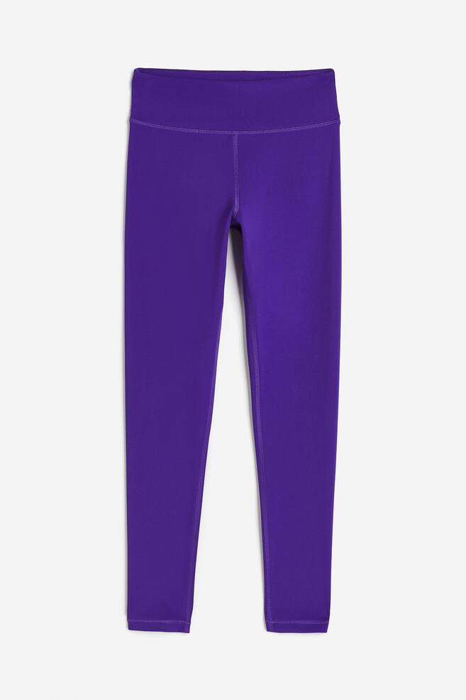 DryMove™ Sports tights - Dark purple/Black/Dark grey - 1