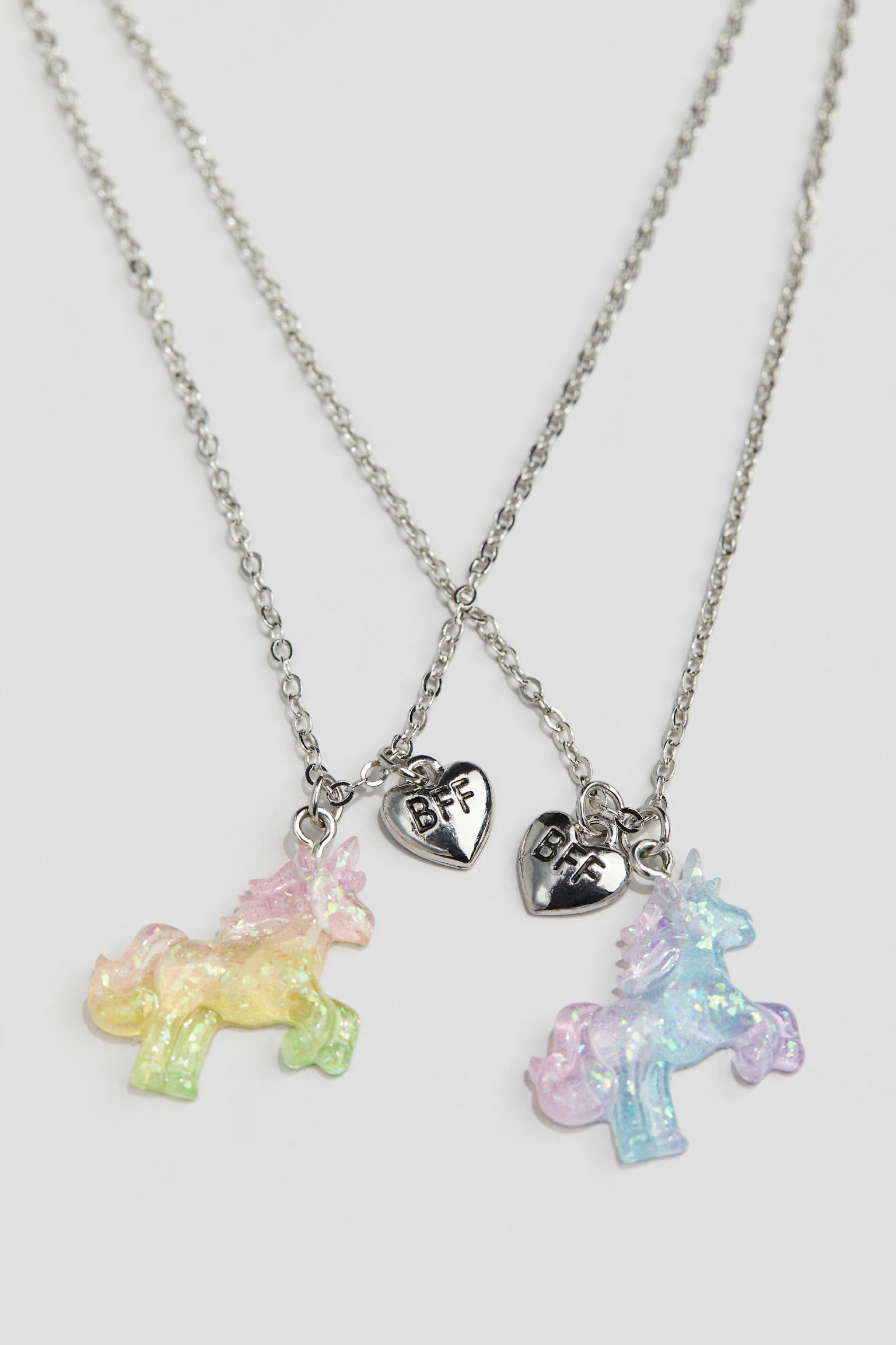 Friendship Necklaces - Silver colour/Unicorns - 1