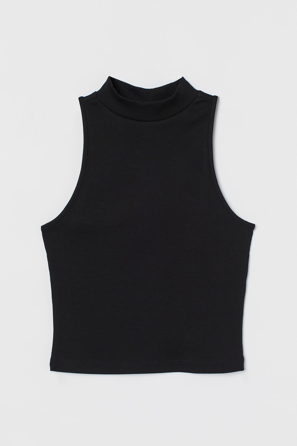 Mock-turtleneck Top - Mock Turtleneck - Sleeveless - Black - Ladies | H ...