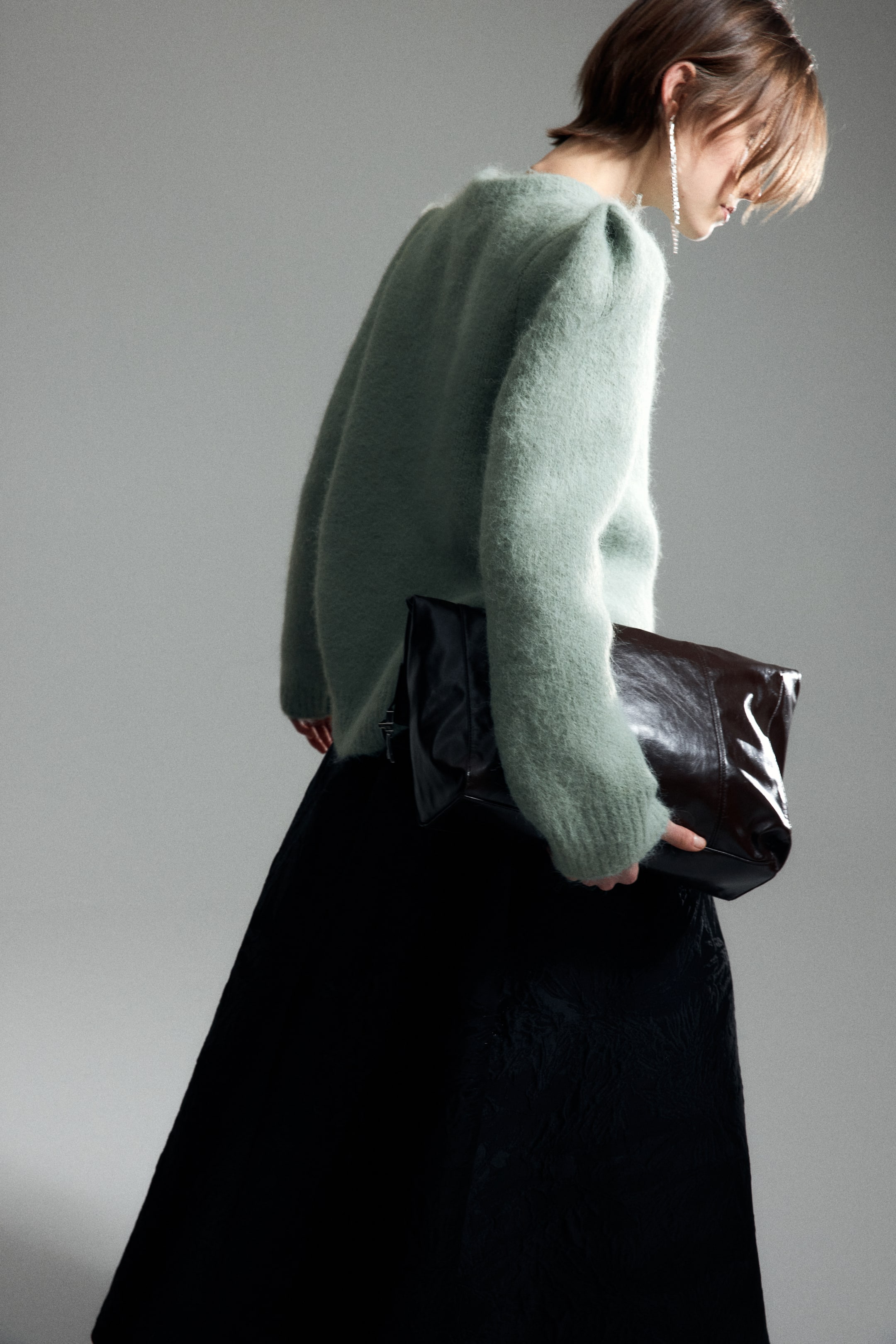 View larger image: Jacquard-knit jumper - Light green - Ladies | H&M 3