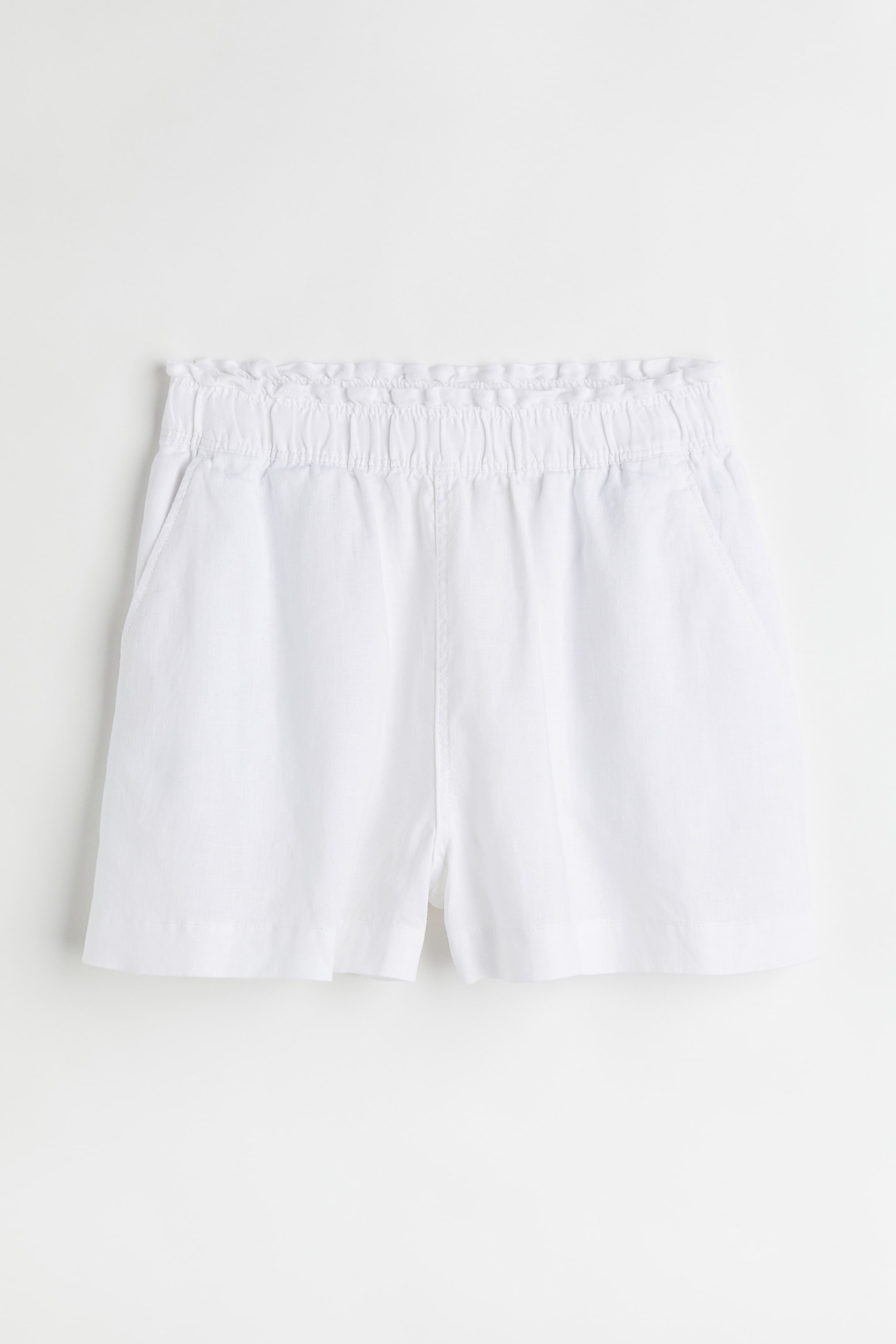 查看大圖: 亞麻短褲 - White - Ladies | H&M 1