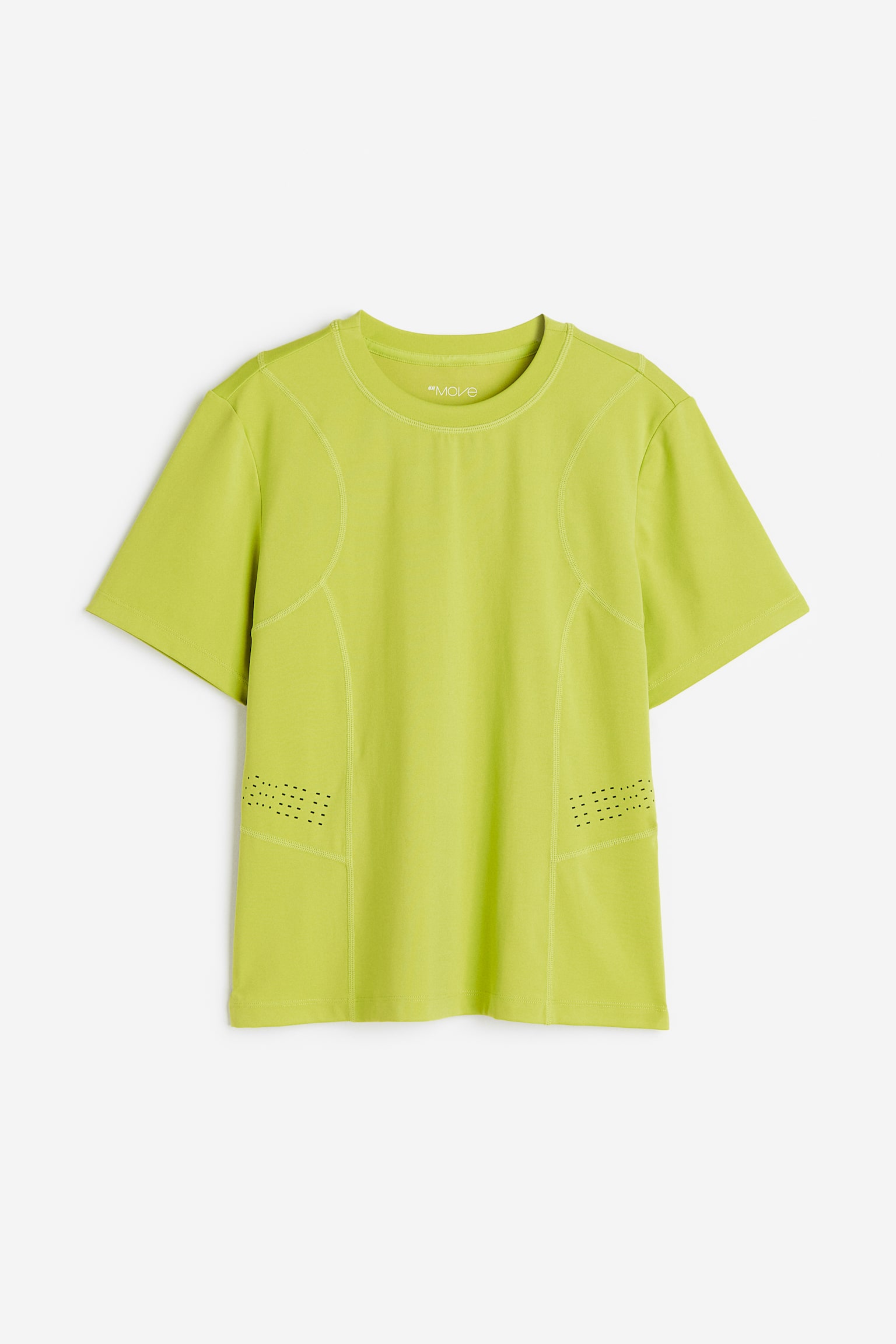 DryMove™ Activewear Tee - Lime green/White/Black - 1