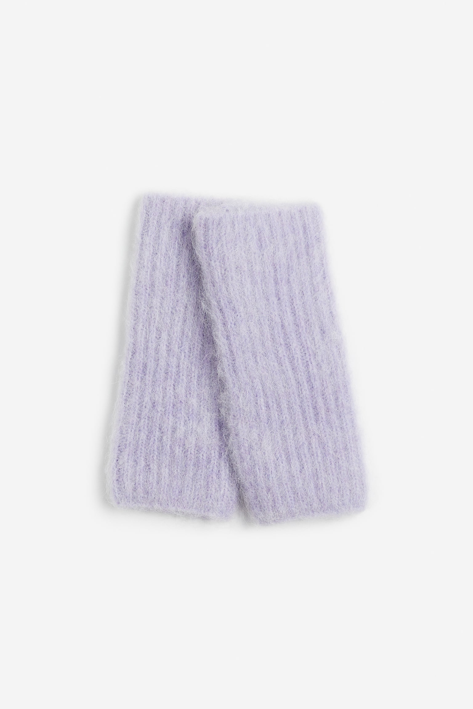 Alpaca-blend wrist warmers - Purple/Cream/Beige/Black/Light grey/Dark grey - 1