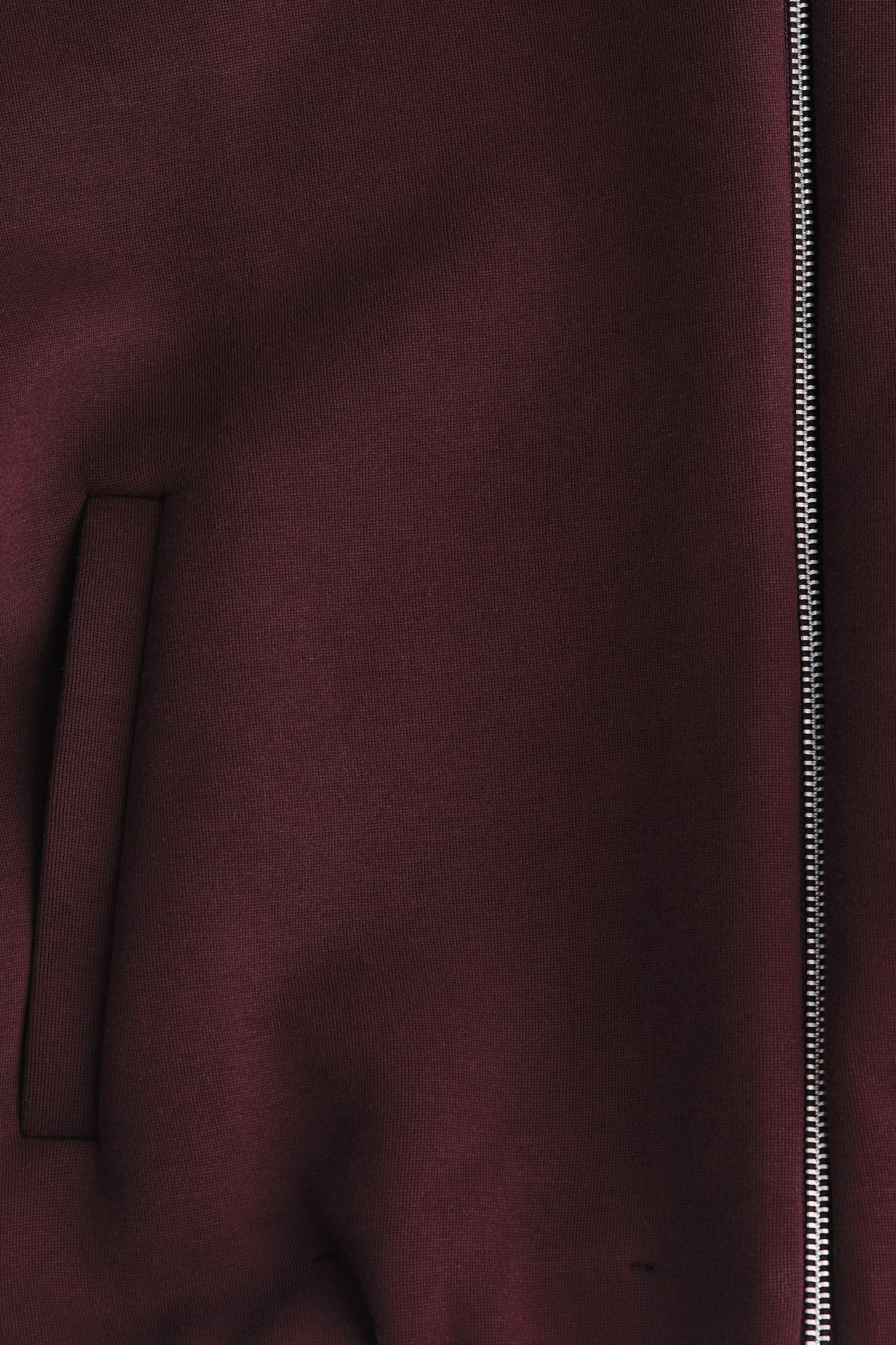 Scuba zip-through sweatshirt - Borgoña/Gris jaspeado - 2