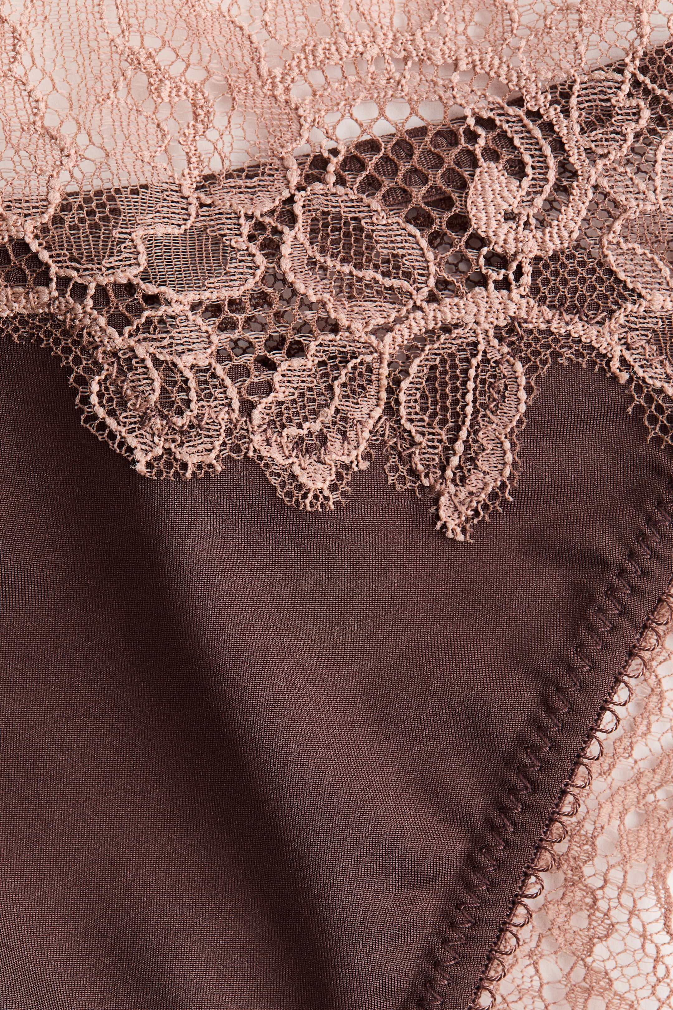 Microfiber and Lace Brazilian Briefs