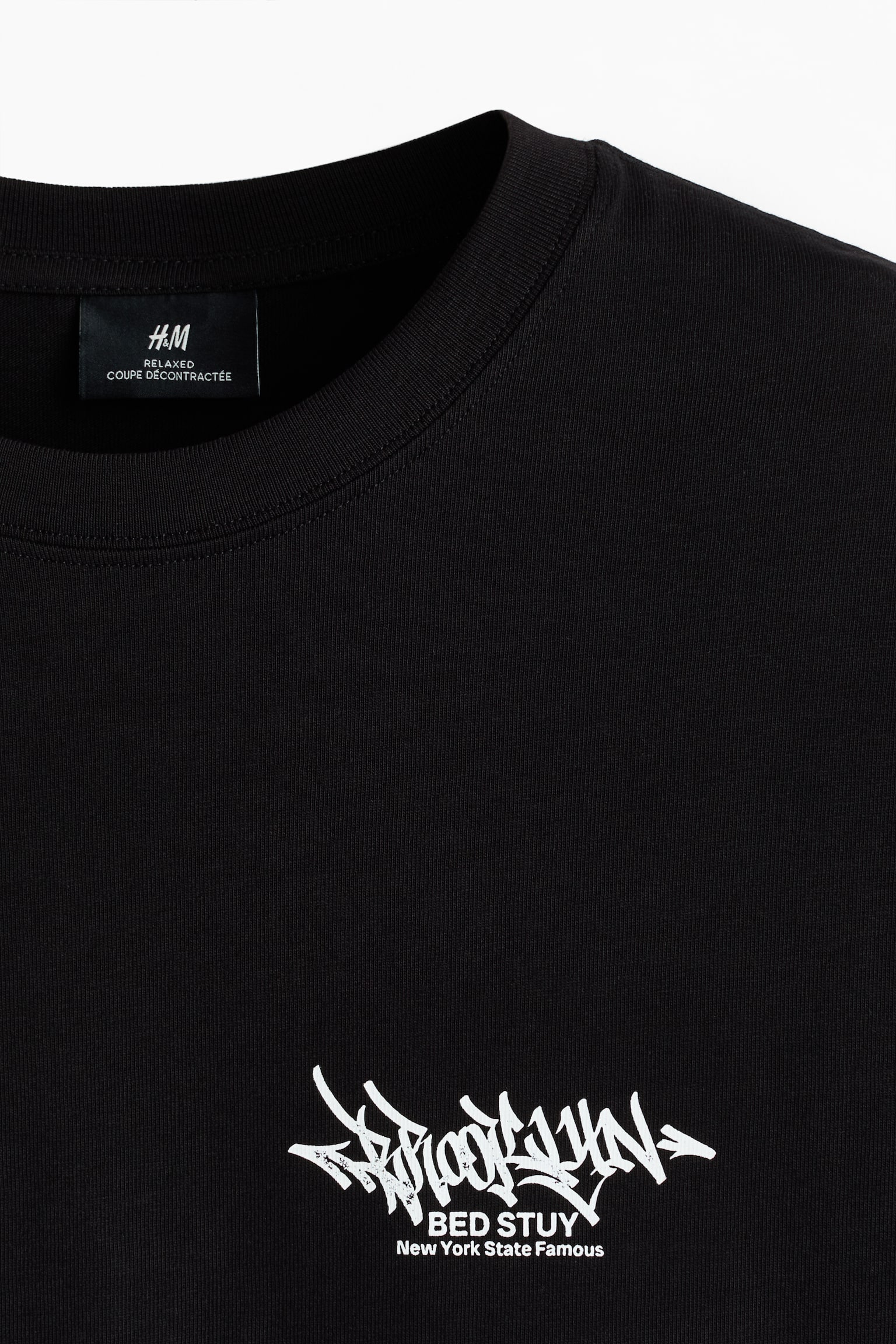 Loose Fit Printed T-shirt - Black/Brooklyn/Brown/Adapt/White/Next level ready/White/Flowever/Black/Keep the wild/Turquoise/Emotional currents/Khaki green/Adapt/Blue/San Diego/Brown/Street hoops/White/Landry's/Light blue/Wickford Hills/Plum/Handle With Care/Navy blue/Not All Things Lost - 3