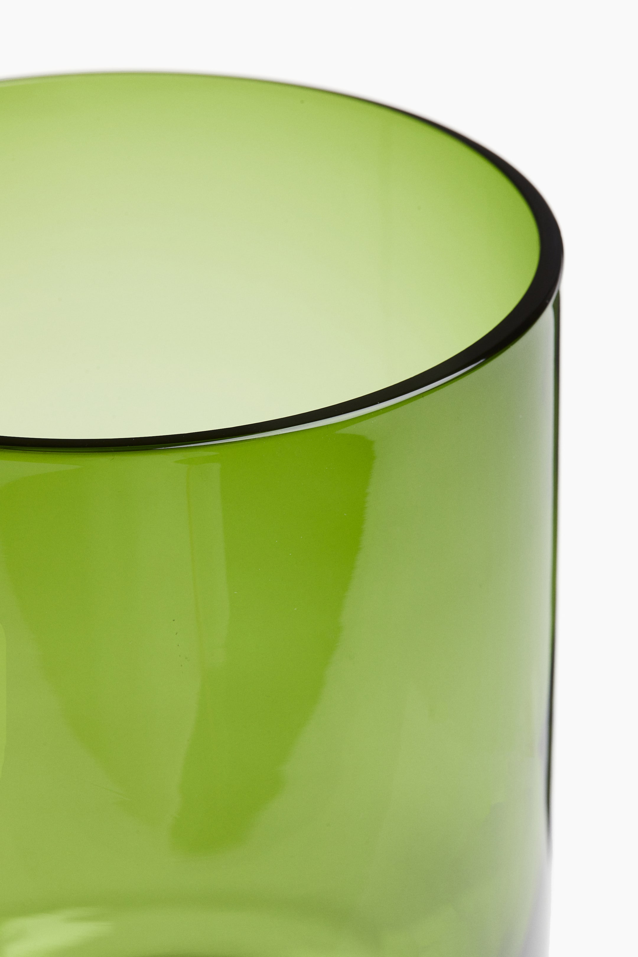 Large glass candle lantern - Green - Home All | H&M GB 5