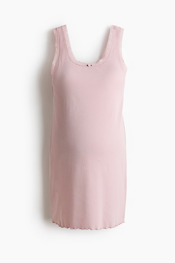 Женская сорочка H&M MAMA в рубчик