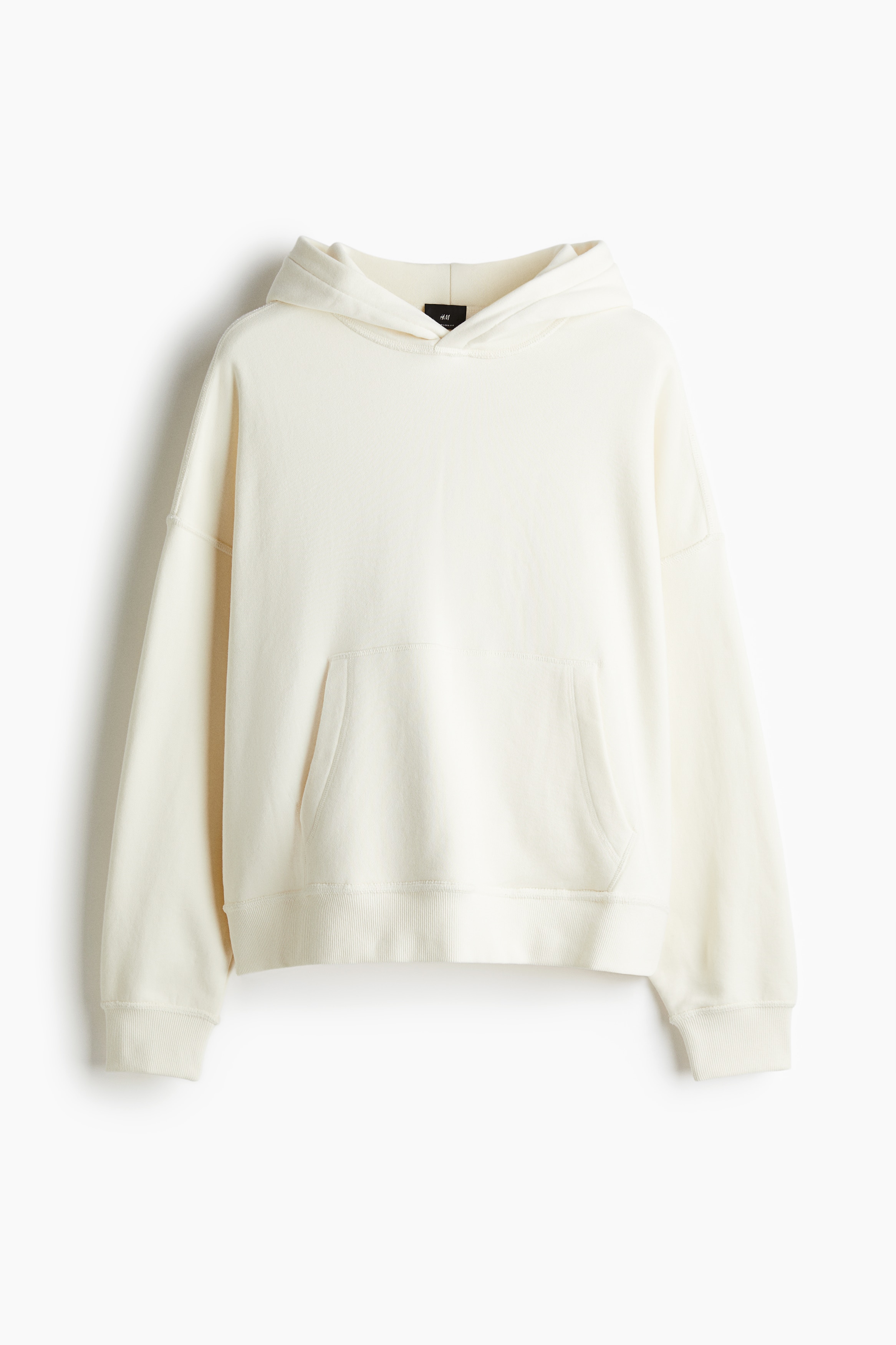 Homme - Hoodie Oversized Fit Blanc - Size: S  - H&M