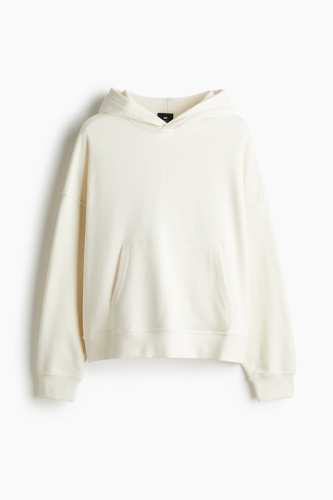 Oversized Fit Hoodie - White/Black - 1