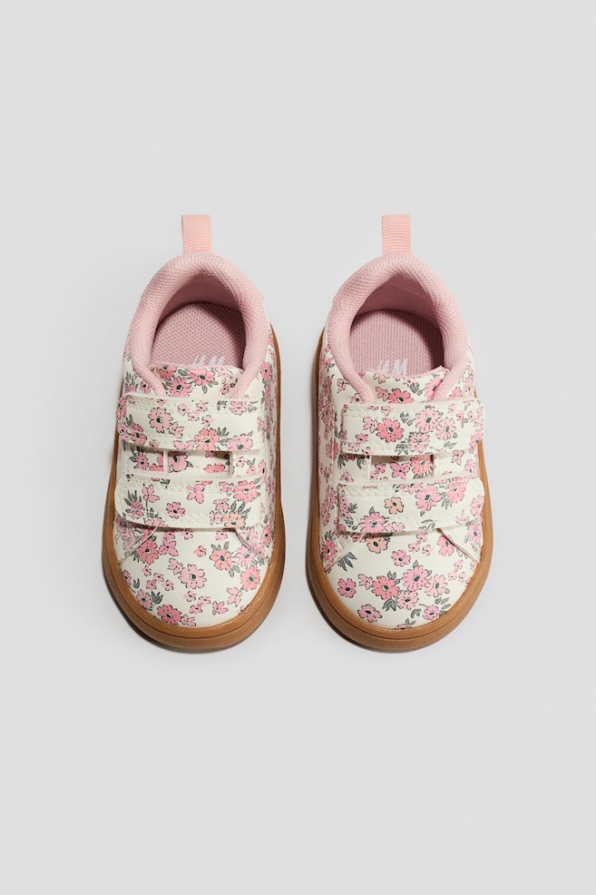 Sneakers - Crème/fleuri/Blanc - 1
