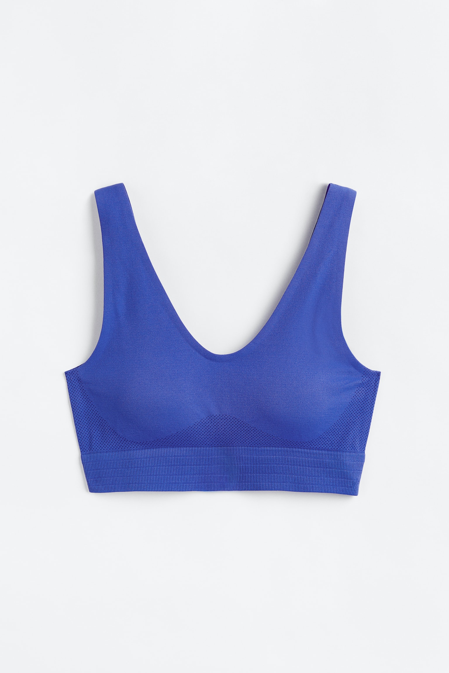 DryMove™ Seamless Sports Bra - Bright blue/Black/Cream/Orange/Light beige/Dark grey - 1