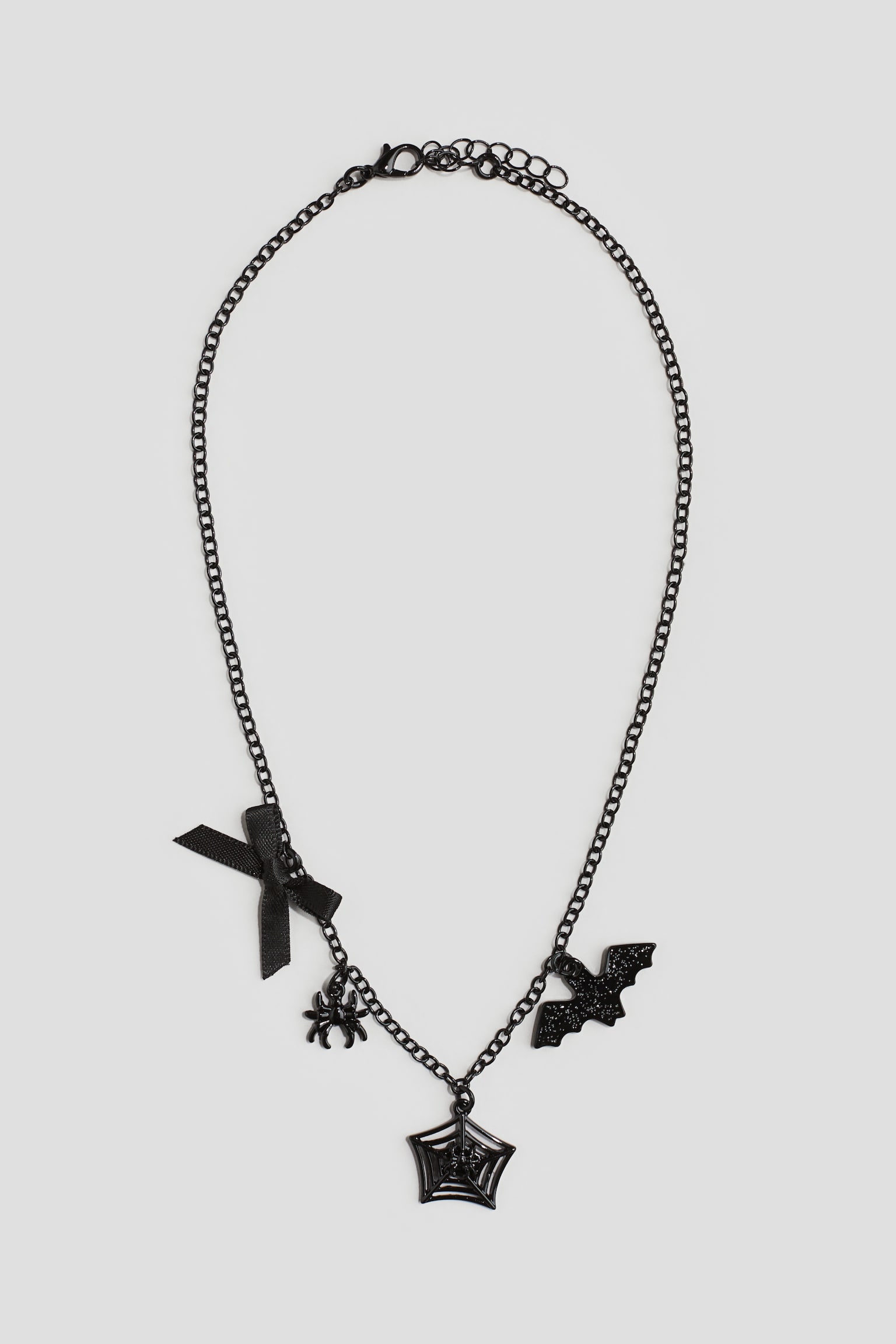 Spider necklace - Black - 2