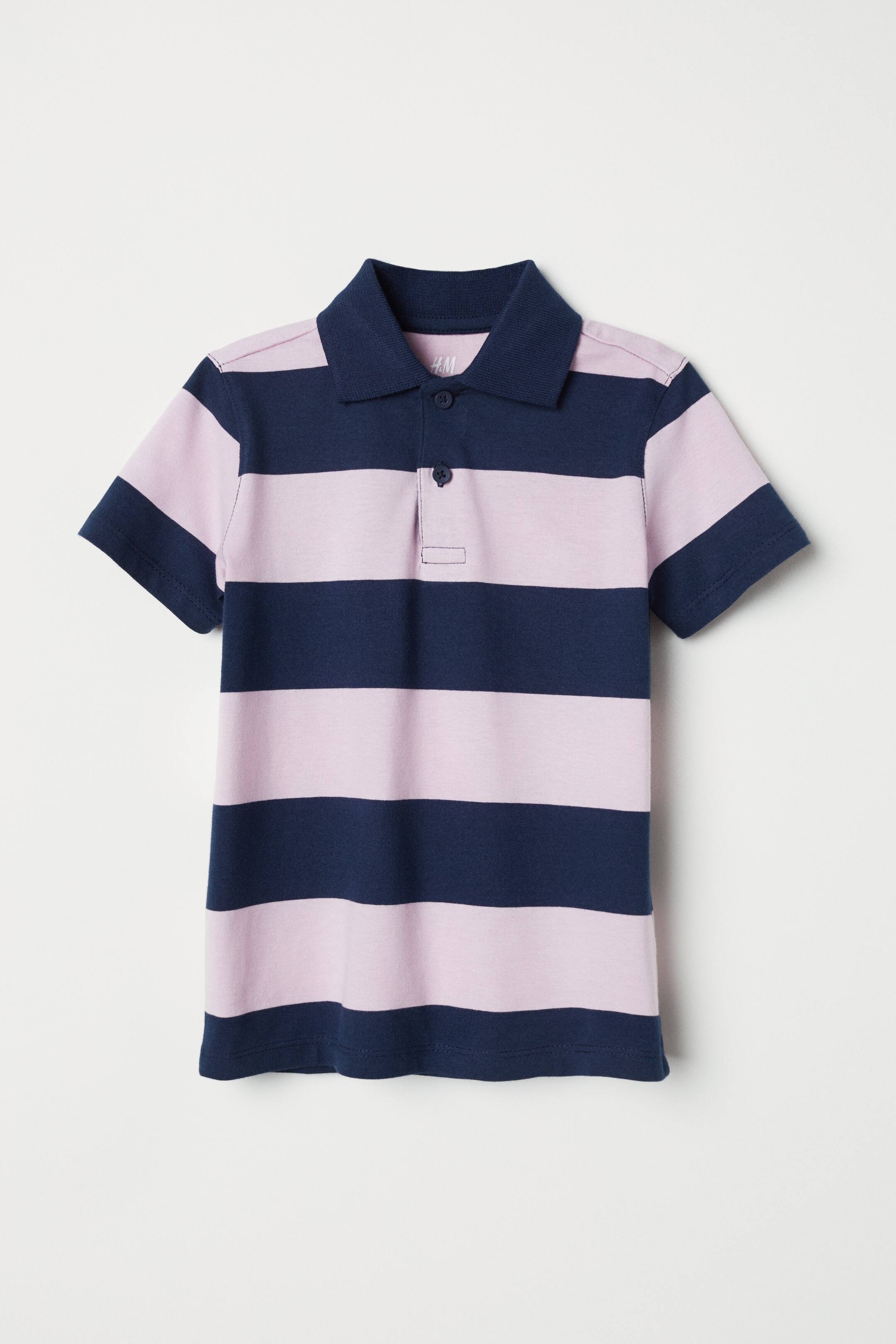 View larger image: Polo shirt - Light pink/Striped - Kids | H&M GB 1
