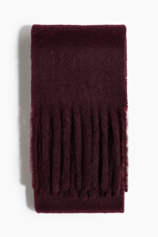 Puszysty szalik - Burgundowy/Granatowy/Czarny/Dark khaki green - 1