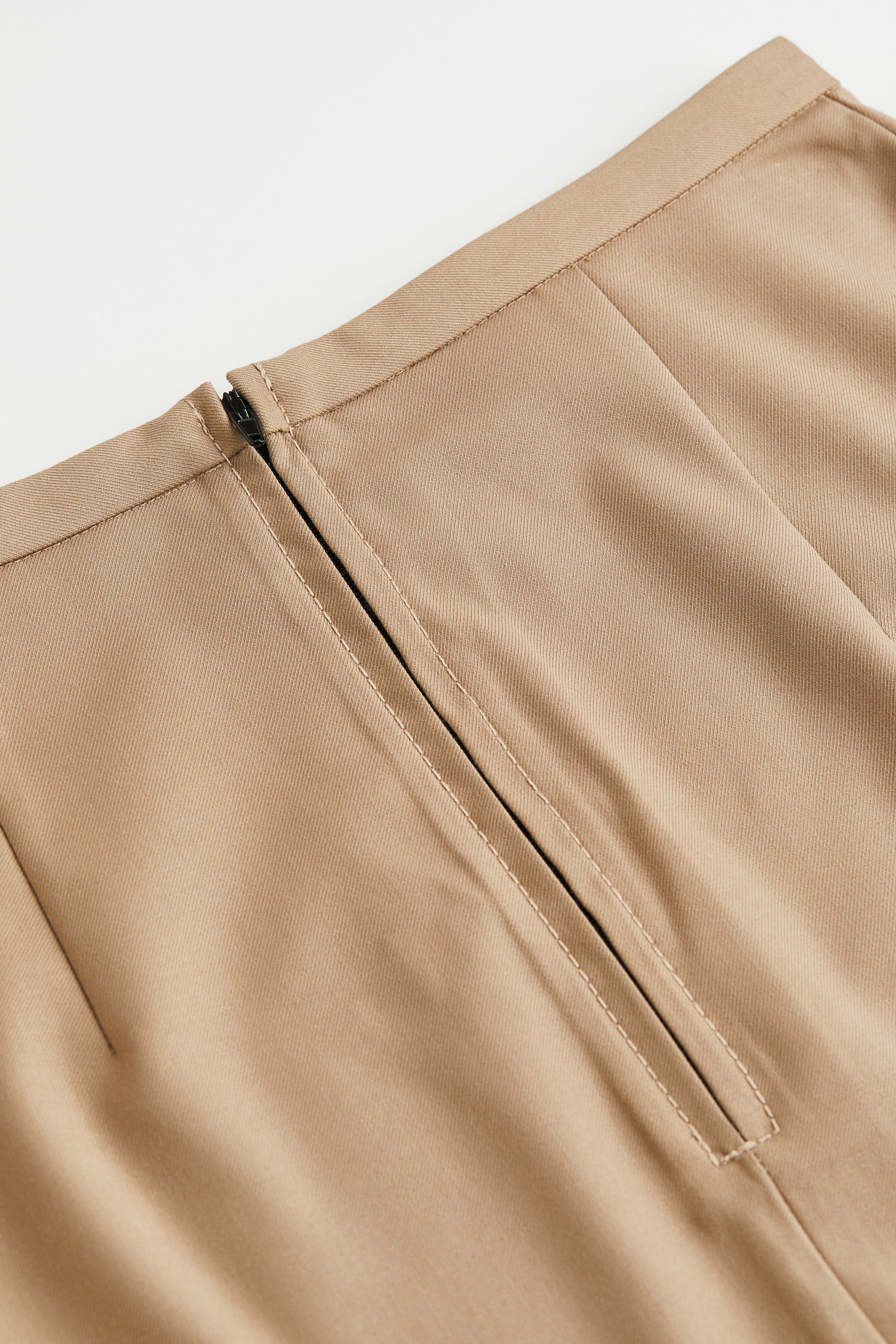 Twill Wrapover Skirt