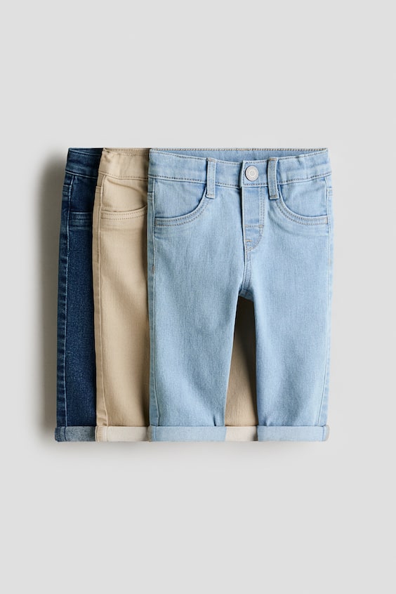 Детские джинсы H&M 3-pack Comfort Stretch Skinny Fit Jeans