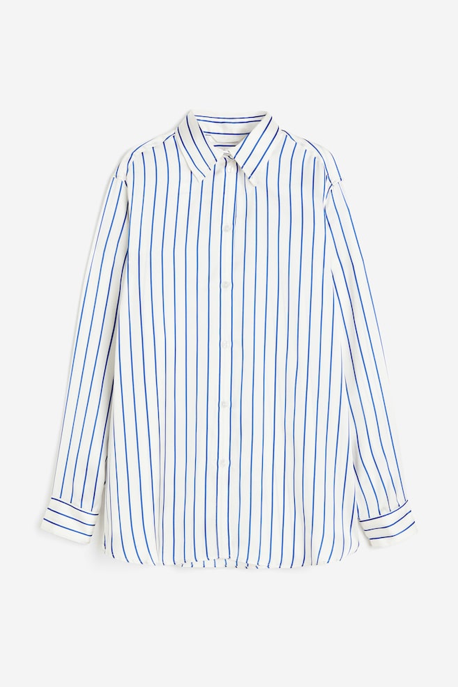 Oversized blouse - White/Blue striped/Yellow/Tie-dye/Cream/Black patterned/Yellow/dc/dc/dc - 2