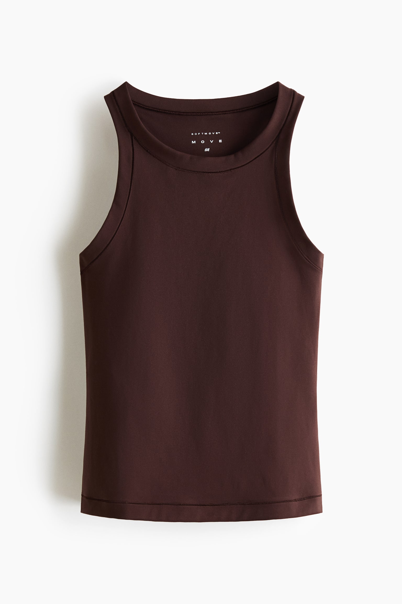Top deportivo sin mangas Slim Fit con SoftMove™ - Warm brown/Dark clay grey - 1