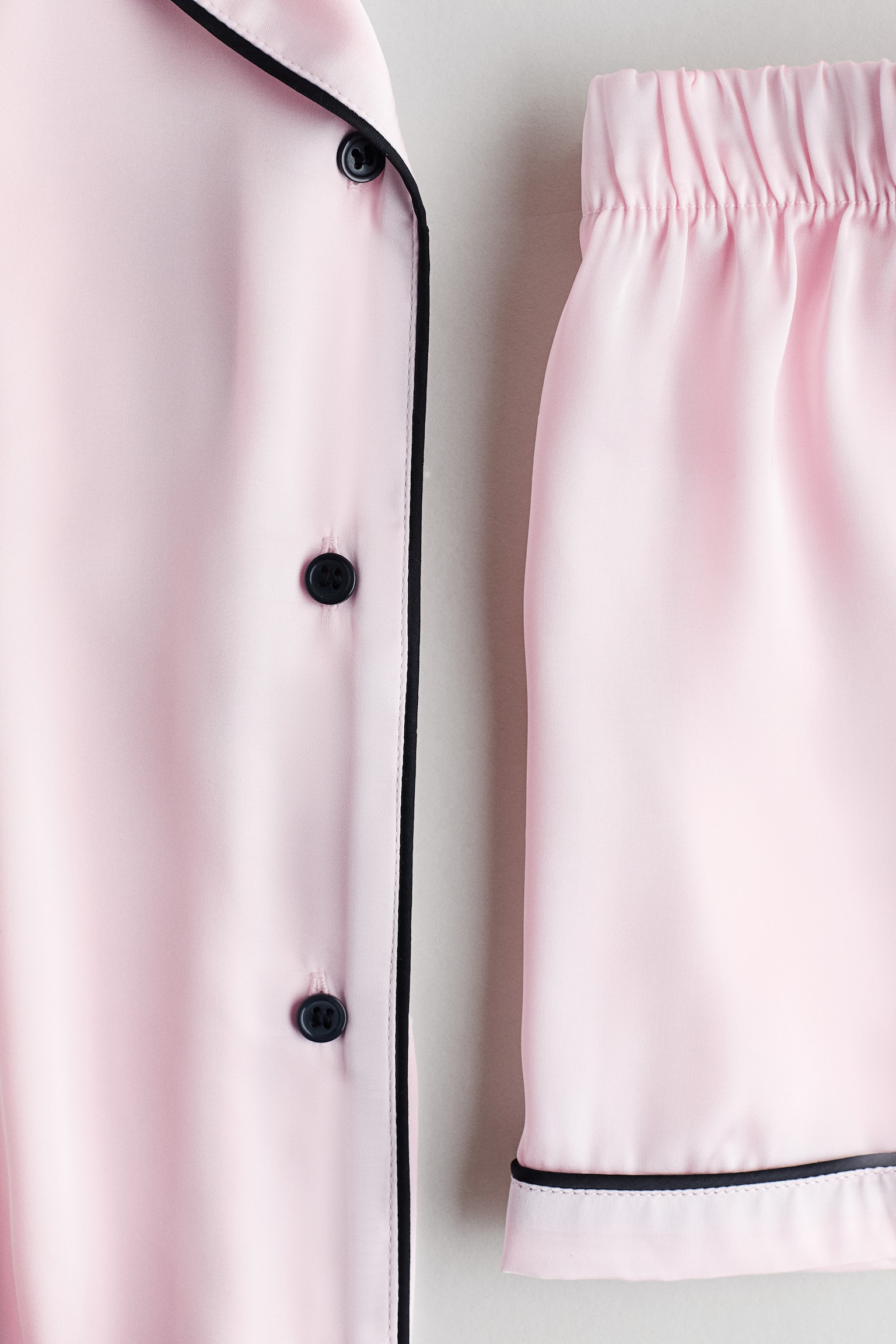 Satin pyjamas - Light pink/Light blue/Pink/Striped - 2