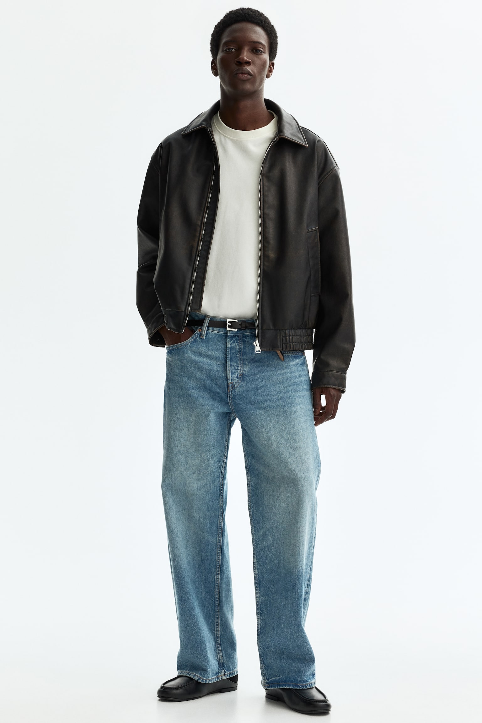 Loose Straight Jeans - Light denim blue/Black/Denim blue/Dark grey/Denim blue/Denim blue/Brown/Denim blue - 6