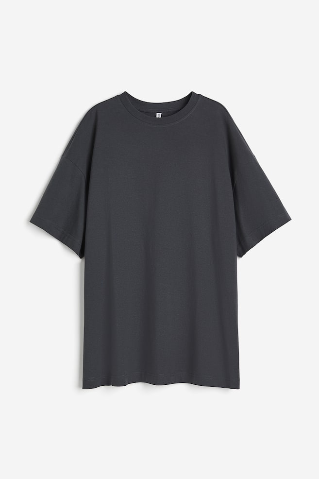 Oversized T-shirt - Dark grey/Black - 1