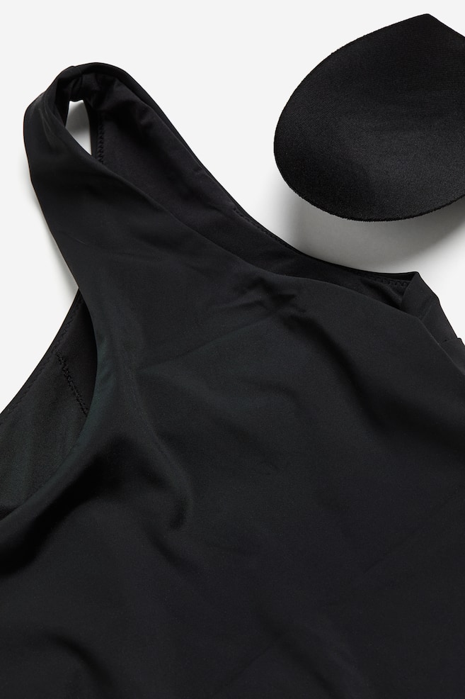 Light Shape One-shoulder swimsuit - Black - 2
