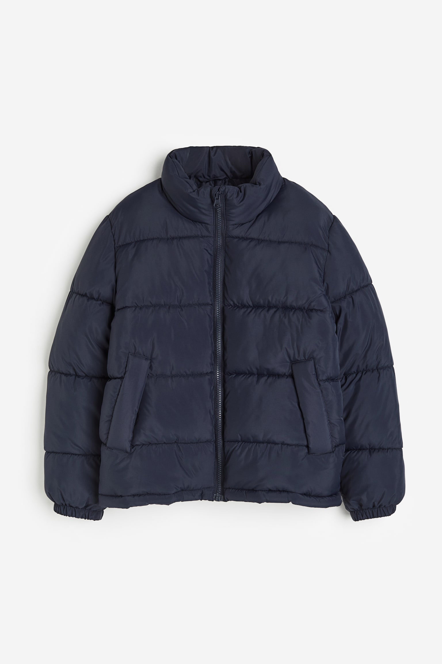 Puffer Jacket - Dark blue/Black/Khaki green - 1