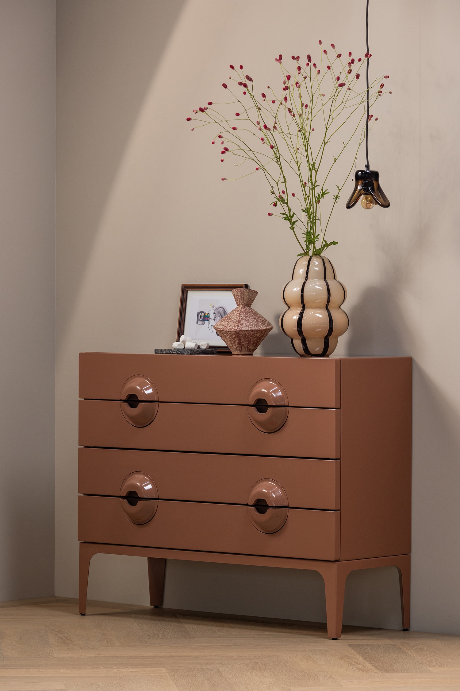 Merge Cabinet/commode With Drawers - Pink