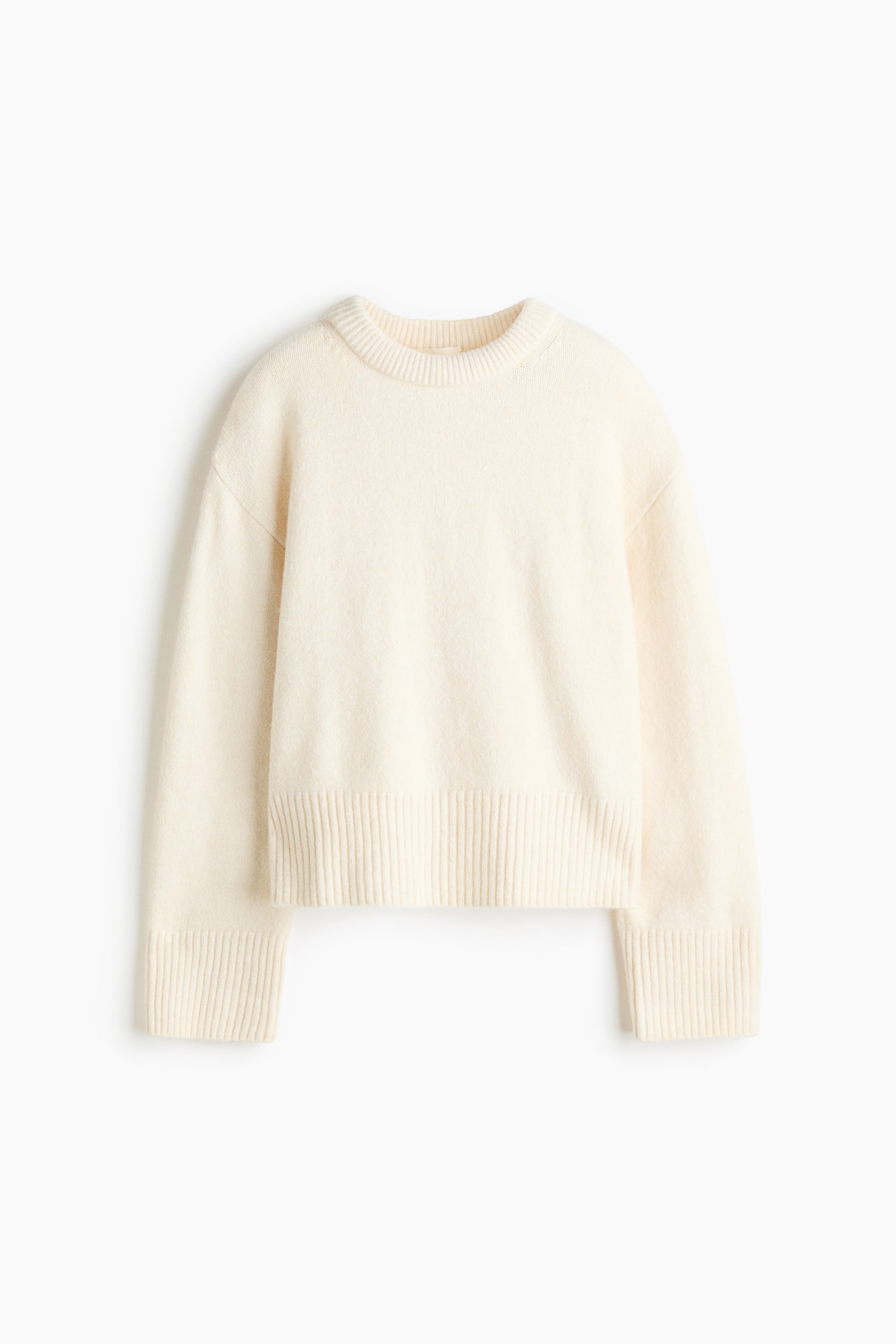 Oversized jumper - Cream/Red/Dark grey marl/Dark brown - 2